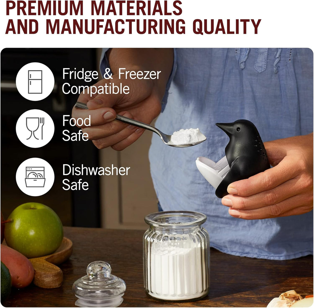 Monkey Business Chill Bill Refrigerator Deodorizer, Baking Soda Container, Baking Soda Fridge