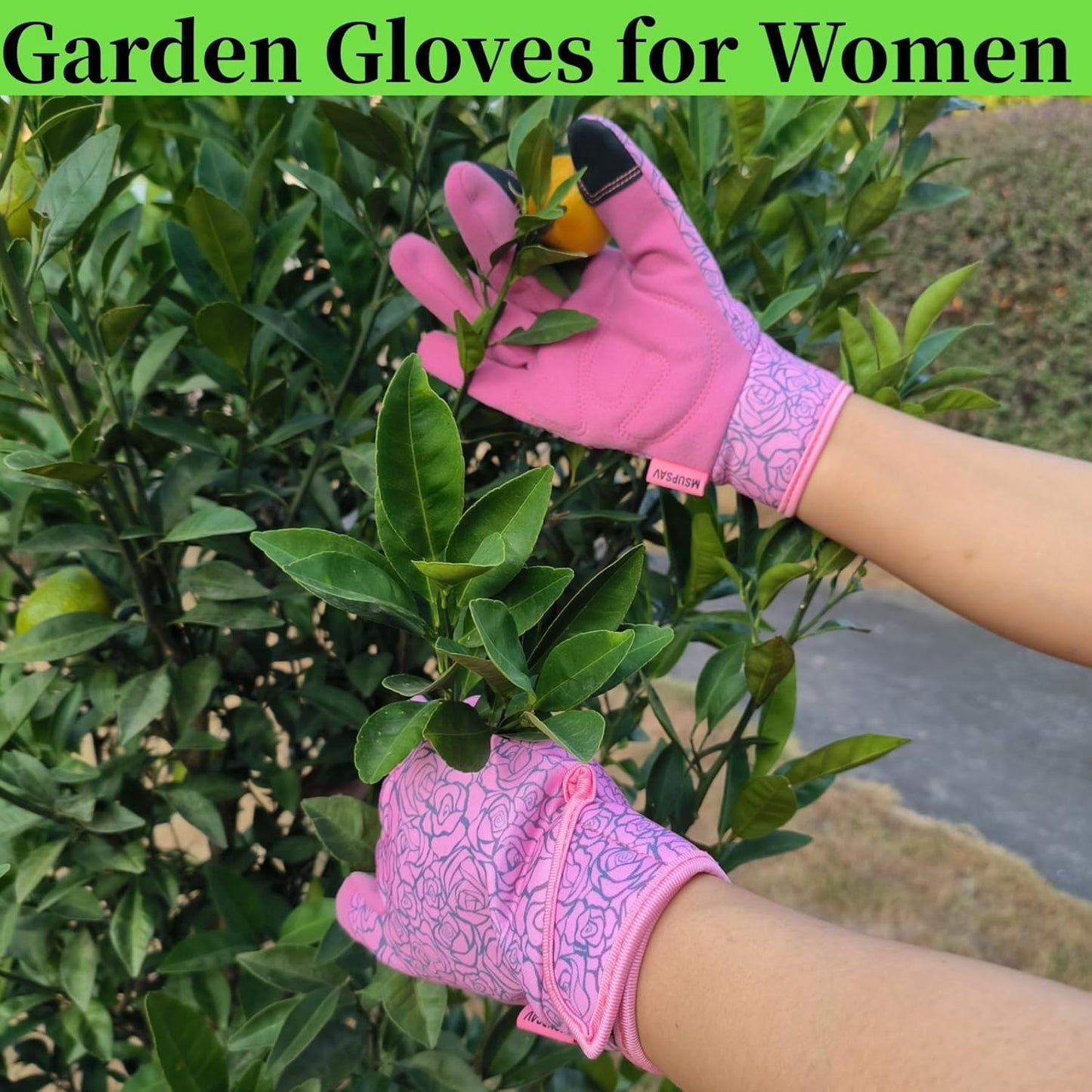 Thorn Proof&Puncture Resistant Gardening Gloves with Grip,Garden Gloves for Women, Leather Work