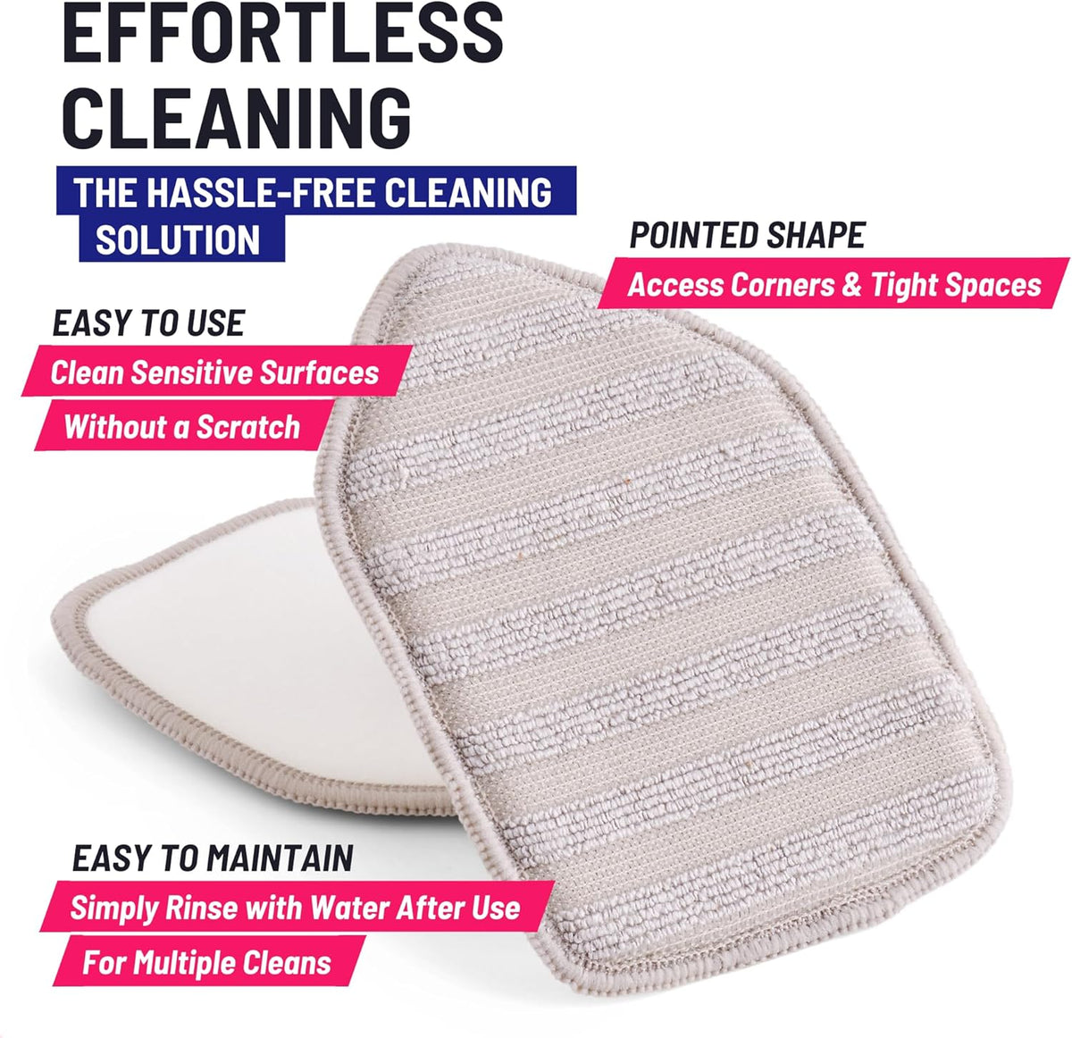 Replacement Microfiber Pad for Moku Home Extendable Tub Tile Shower Scrubber for Cleaning