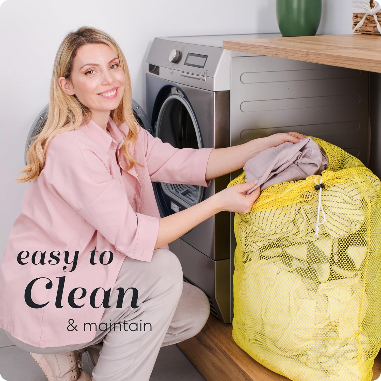 Handy Laundry Mesh XL Laundry Bags - Durable, Machine Washable with Secure Drawstring Closure