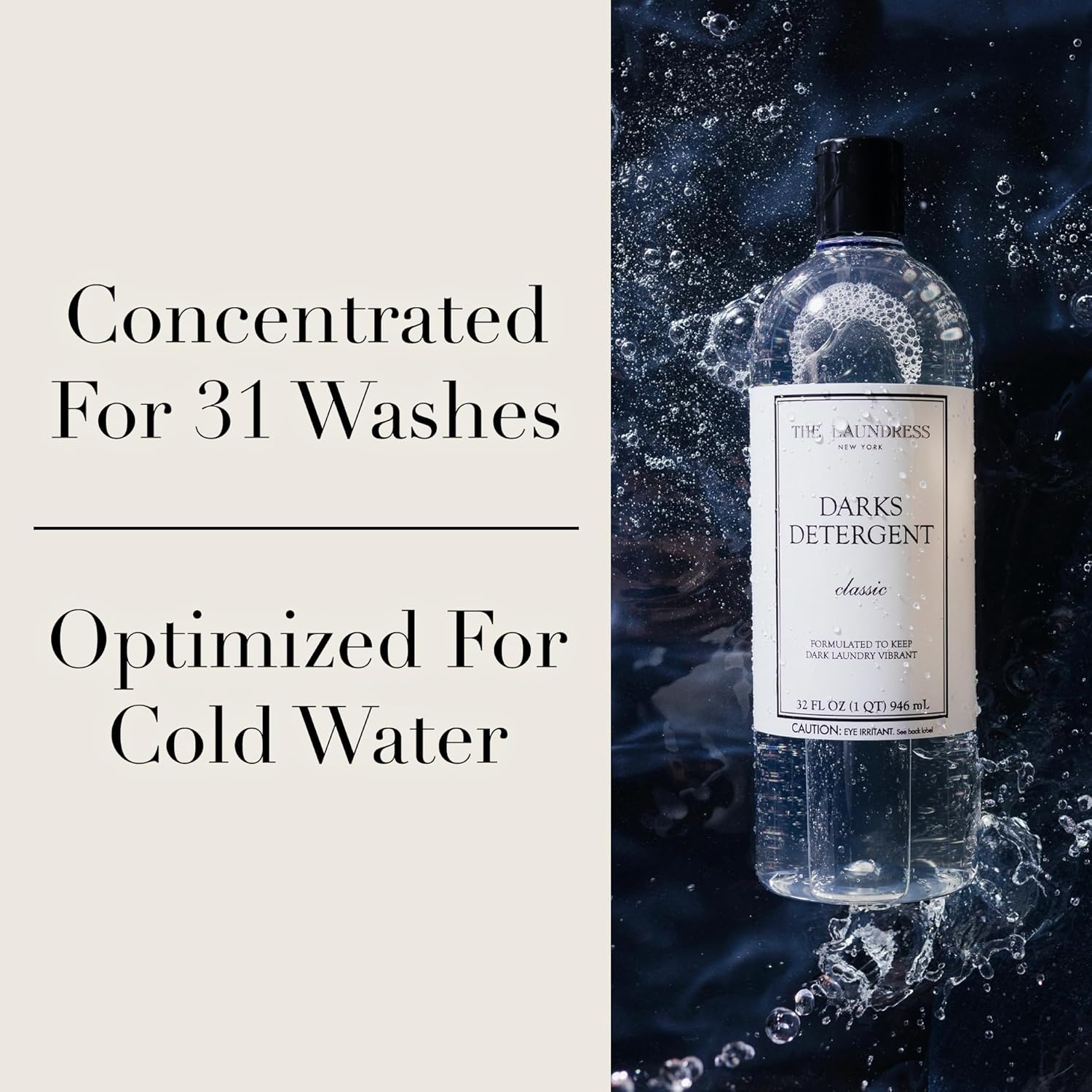 The Laundress Darks Detergent, Concentrated Laundry Detergent Liquid, For Rich Vibrant Colors