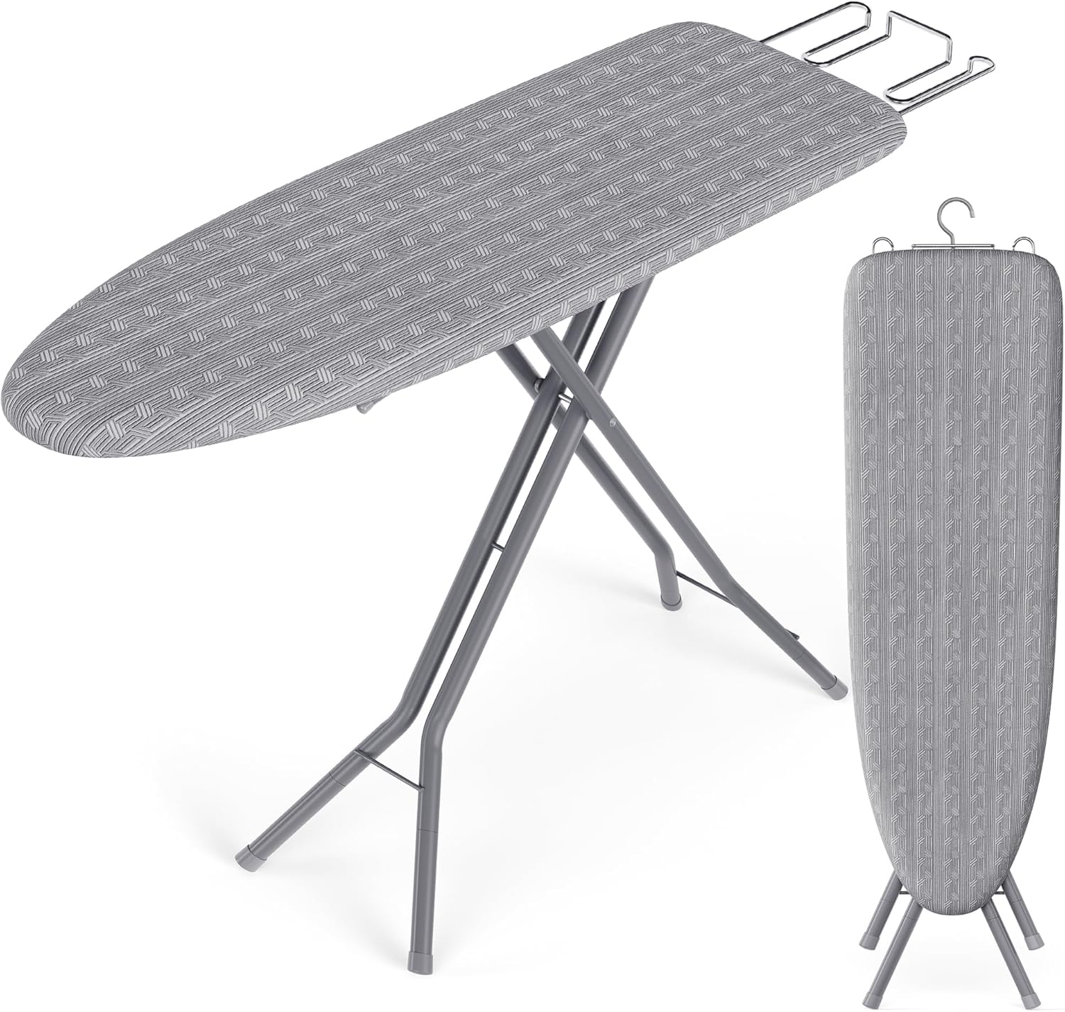 SONGMICS Ironing Board, Foldable Iron Board, Height Adjustable up to 35 Inches, with 4 Layered