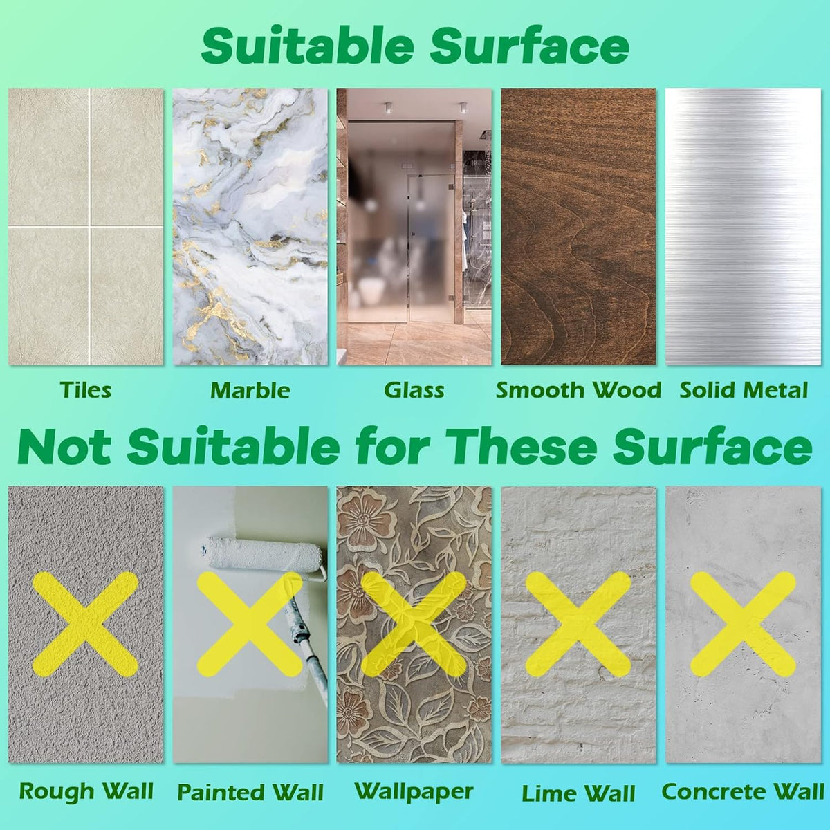 Adhesive Hooks, Heavy Duty Utility Hooks 20 lb(Max) Waterproof and Oilproof Removable, Clear