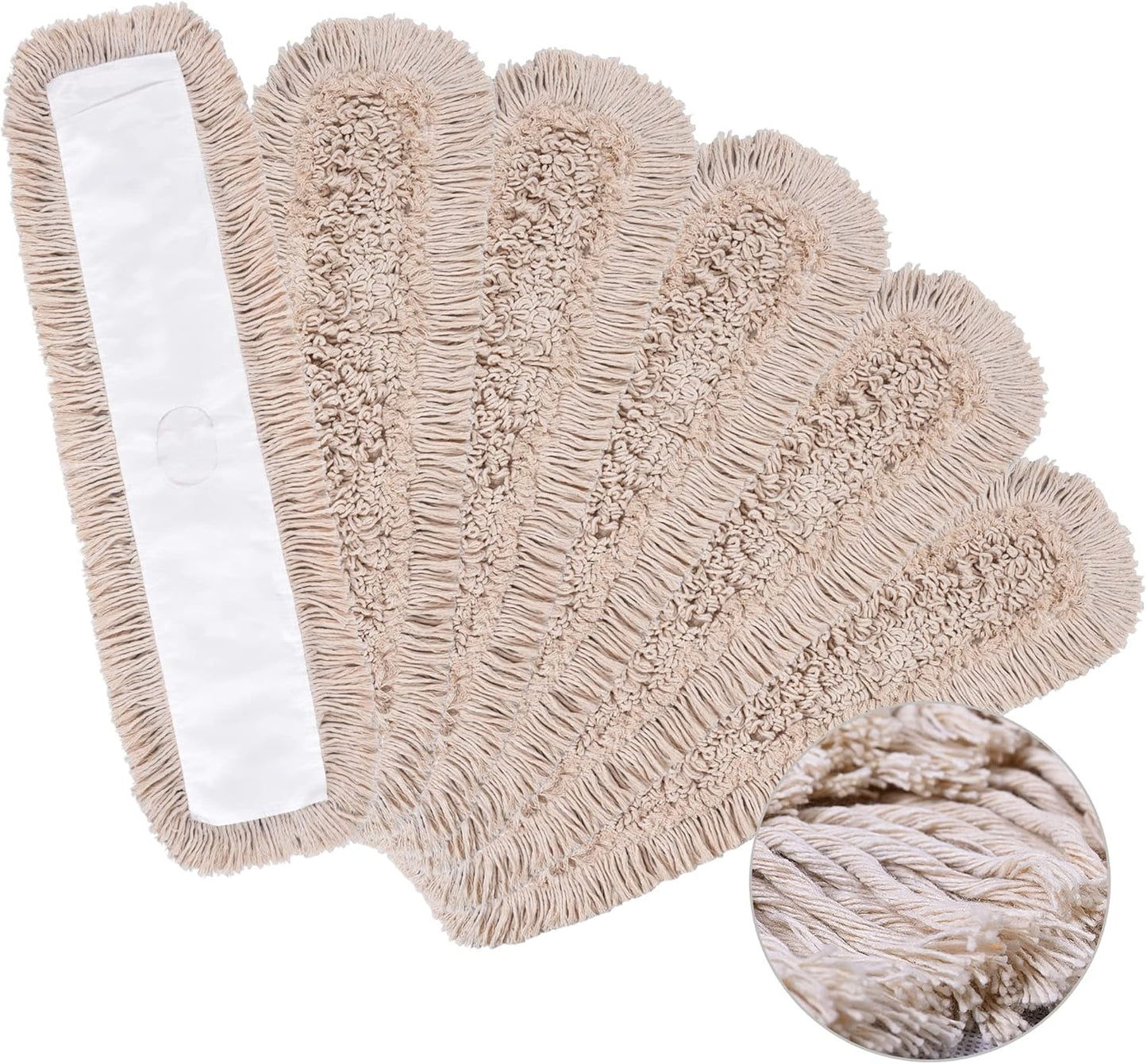 Matthew Cleaning 36'' Cotton Dust Mop Refill Washable Thick Tufted Replacement Heads for