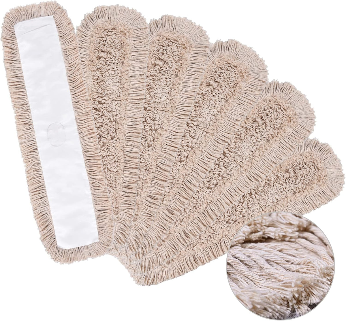 Matthew Cleaning 36'' Cotton Dust Mop Refill Washable Thick Tufted Replacement Heads for
