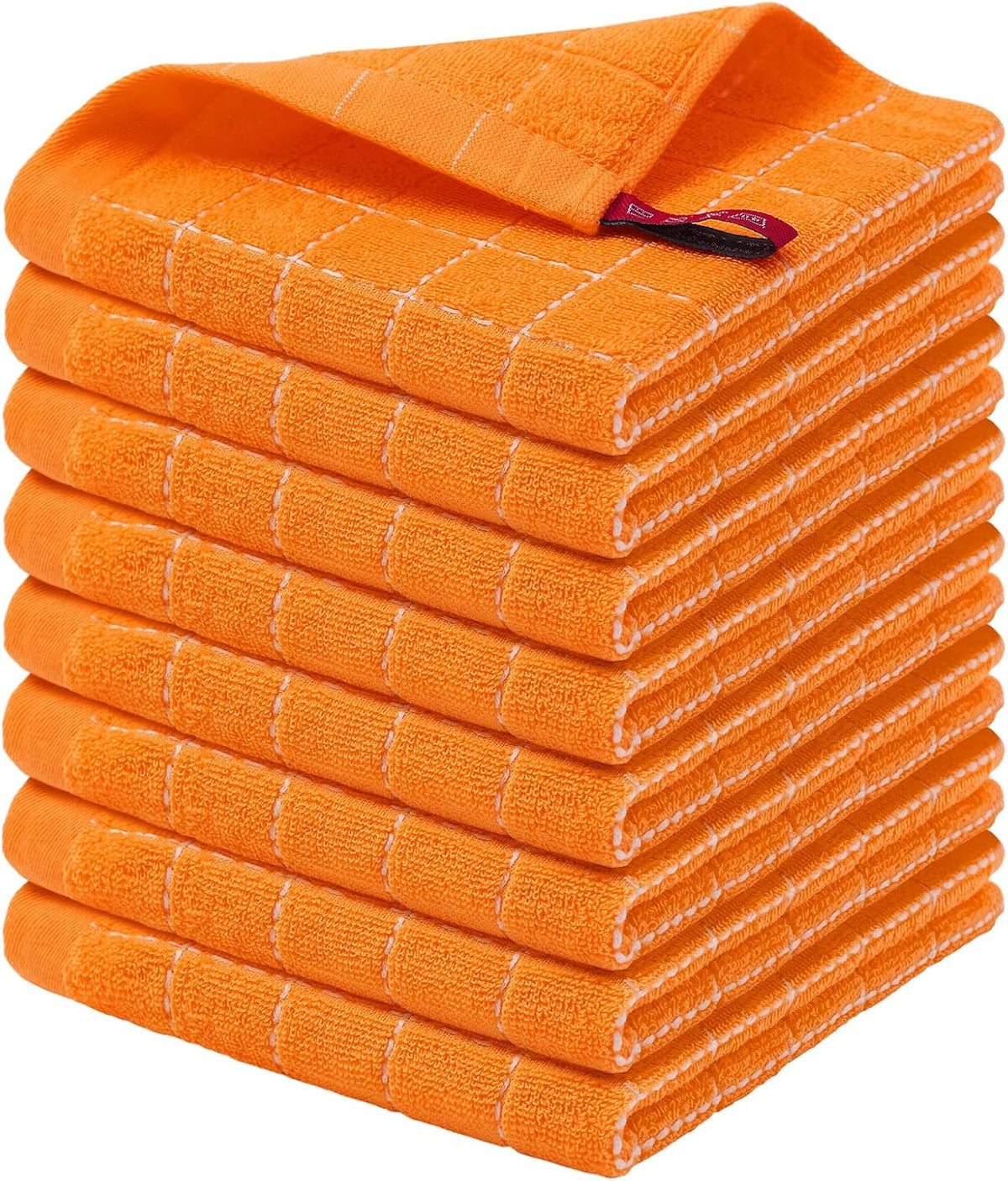 Homaxy 100% Cotton Terry Kitchen Dish Cloths, Ultra Soft and Absorbent Dish Towels for Kitchen