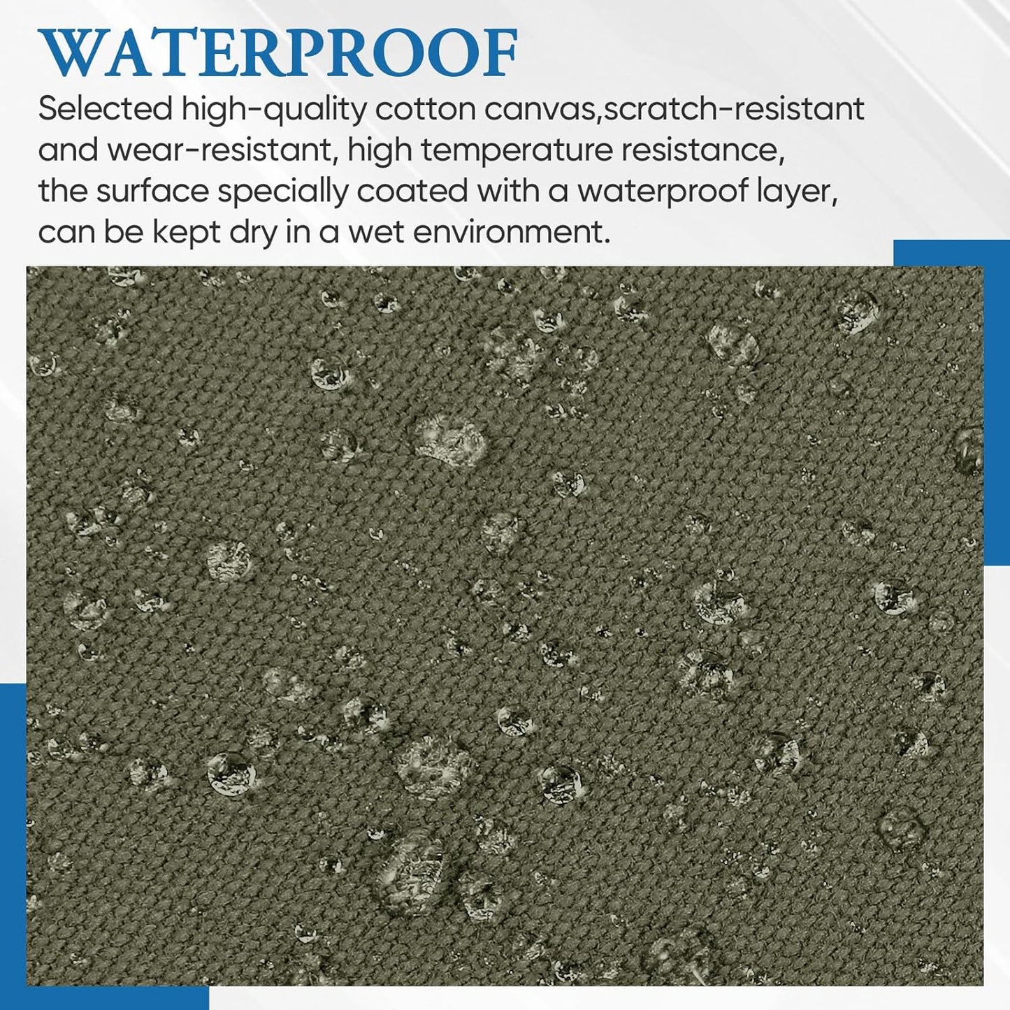 Canvas Repair Patch 5.5 x 8 Inches 6Pcs Self-Adhesive Waterproof Canvas Patch Kit for Repairing