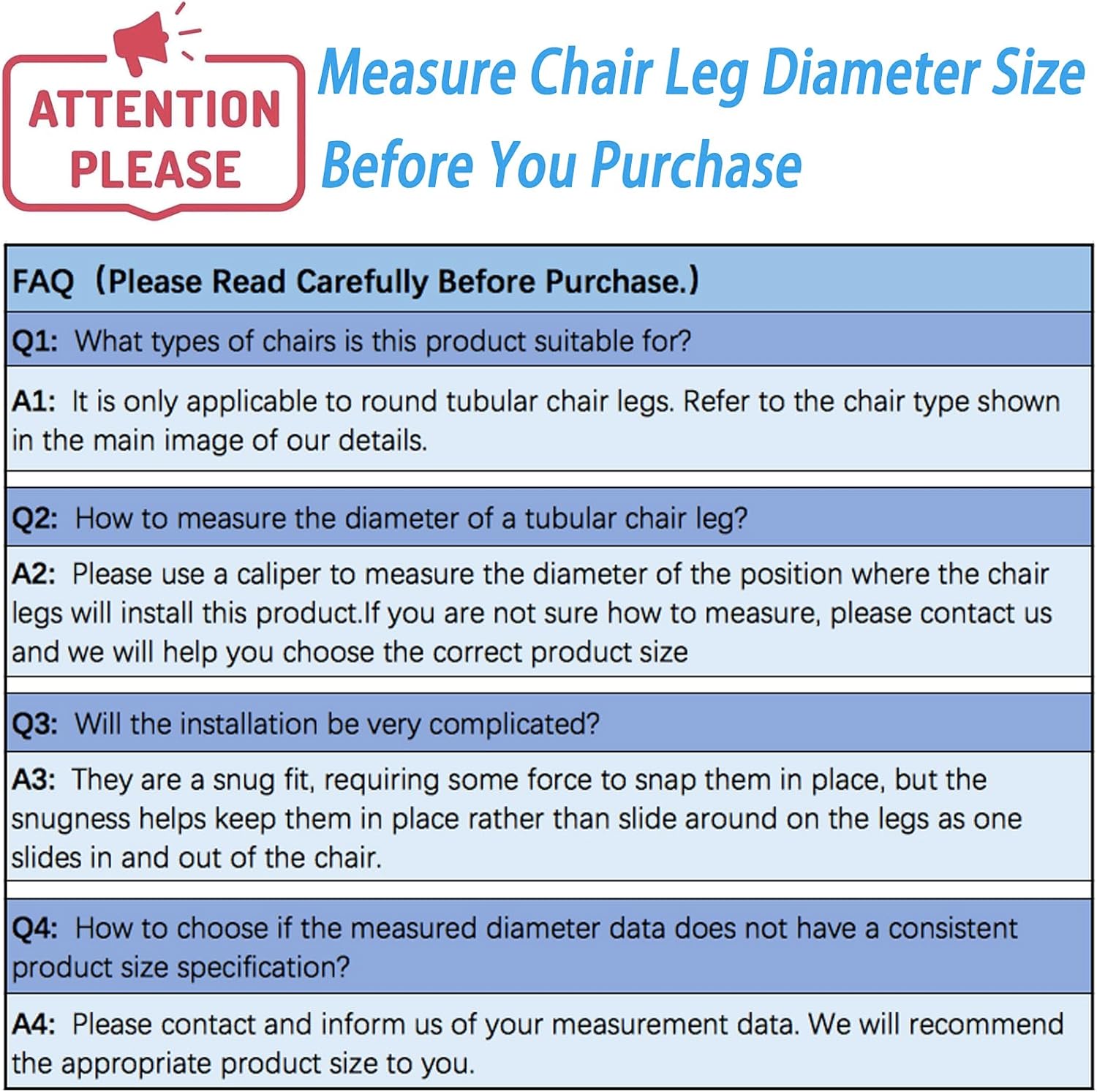 Rectangle U Shaped Chair Leg Tips Cap with Felt Pads,Furniture Feet Protectors Slide Smoothly