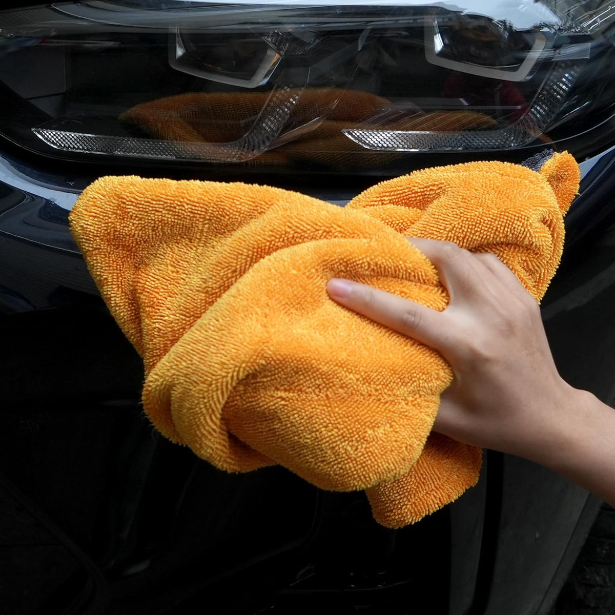 Greenfound Microfiber Towel for Cars, 1000GSM Car Drying Towel, Double Twist Pile & Edgeless