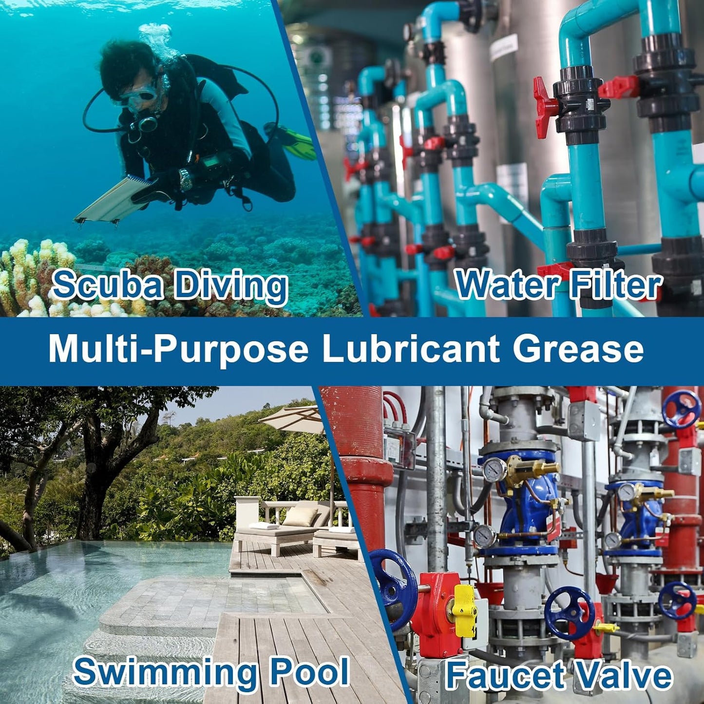 Plumbers O Rings Silicon Grease Tube for Pool Lube Pumps & Filters Rubber Seals Faucet Valve