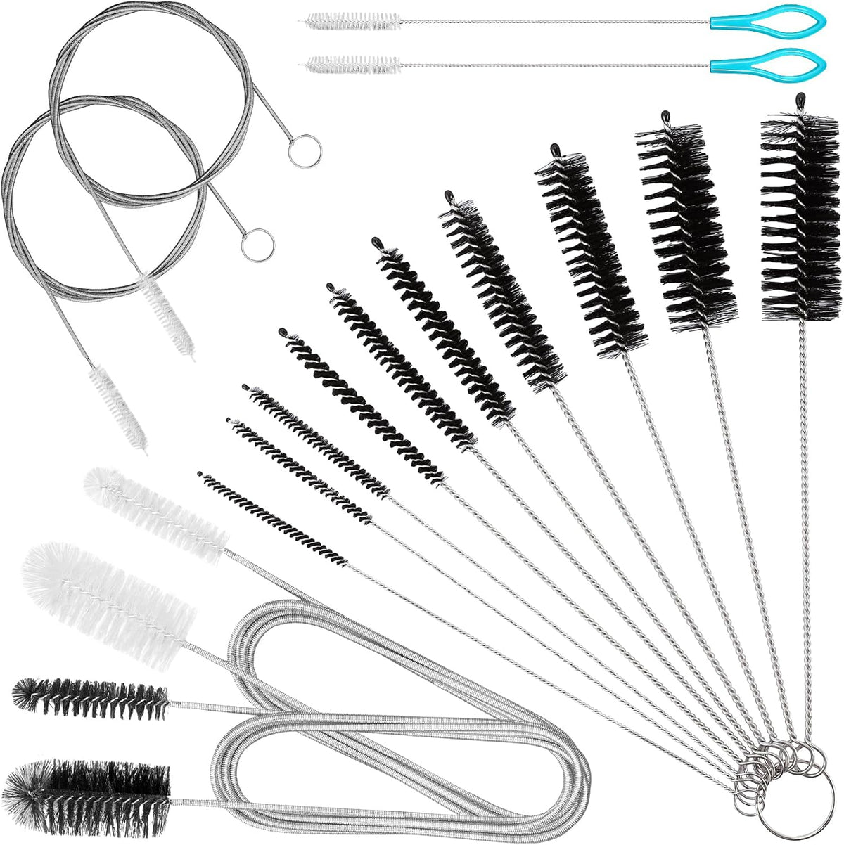 16pcs Long Tube Cleaner Set, Extra Long Hose Cleaning Brush, Pipe Cleaning Brush, Cleaning Brush