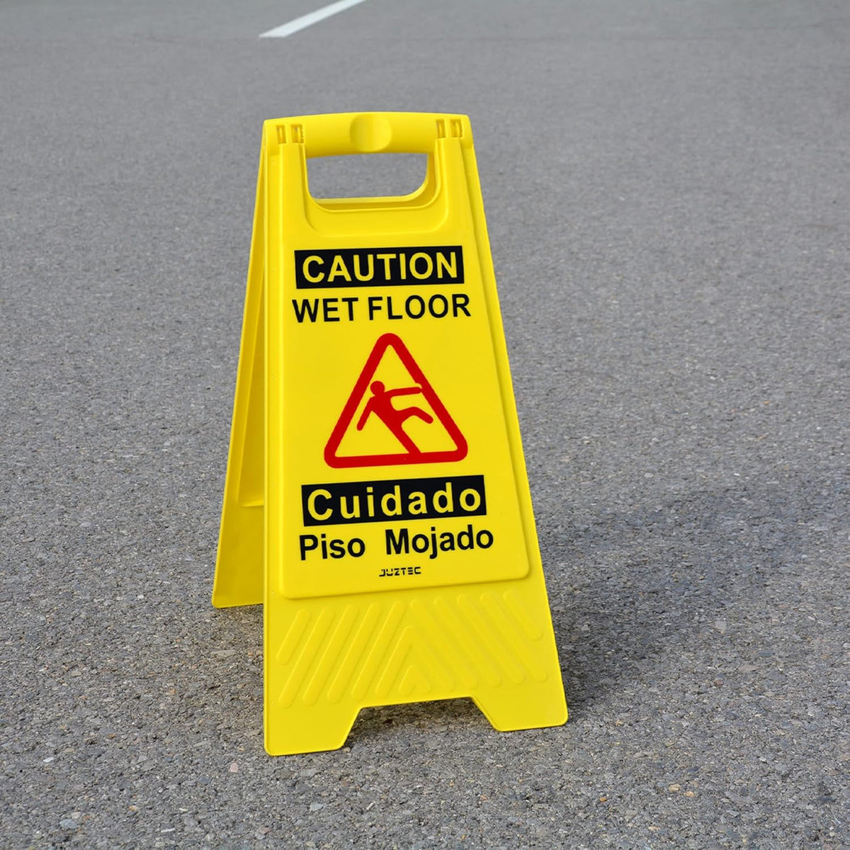 Wet Floor Sign 3 Pack - Caution Wet Floor Signs Commercial for Safety Precautions | Visible Yellow