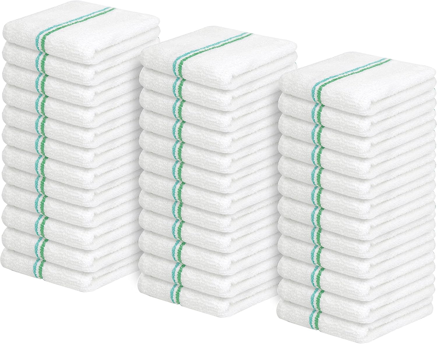 Avalon Towels Terry Bar Mop Towels (Value Pack of 36) Size 16"x19" – Absorbent and Durable