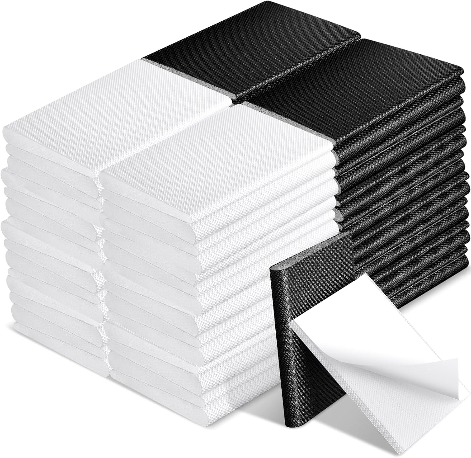 Zonon 16-Piece Door Corner Seal Weatherstripping Exterior Draft Stopper Adhesive Corner Seal Pads