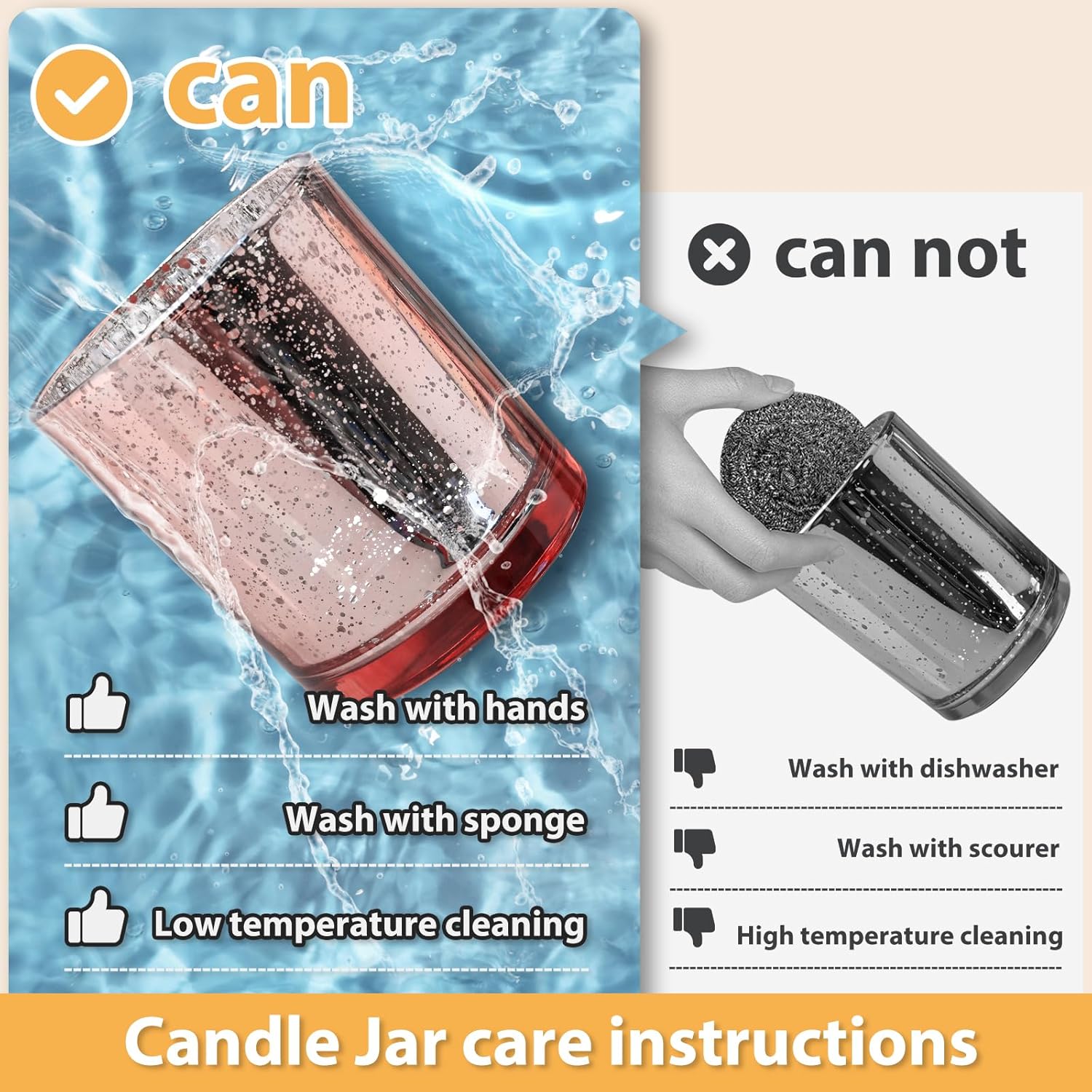 Thick Candle Jars for Making Candles 12 Pcs, 7 OZ Empty Jars with Wood Lids for Candle Making