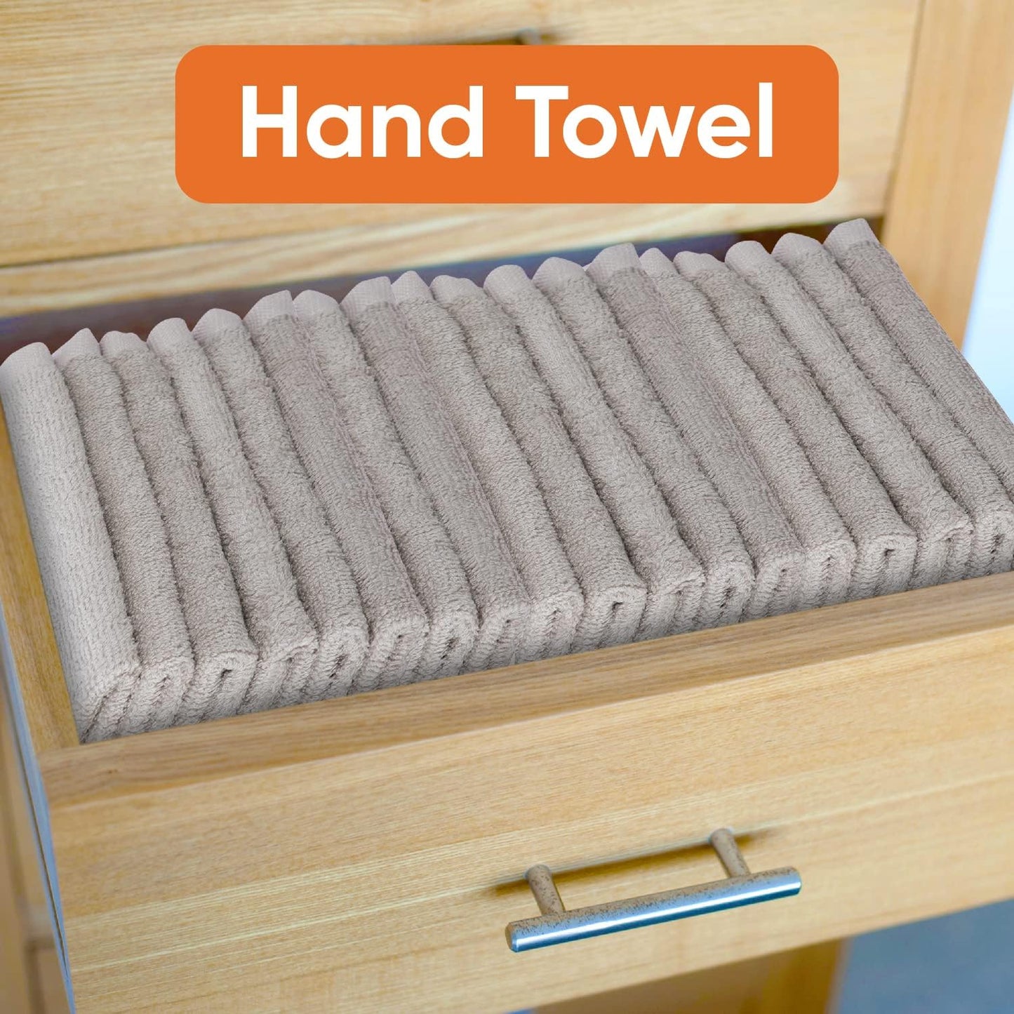 Superio Cotton Terry Washcloths Grey Towels 100% Cotton Cleaning Cloth 16" Rags Wash Clothes for