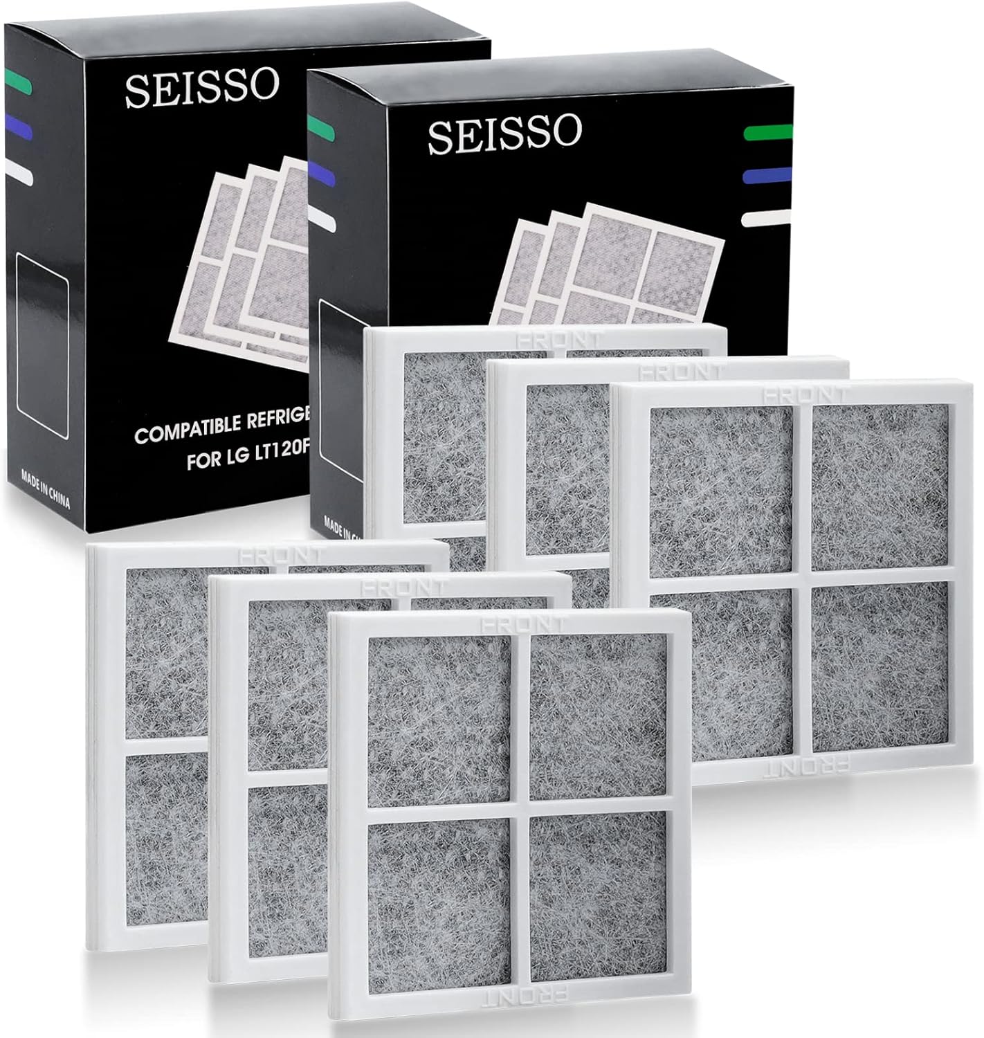 SEISSO LT120F Fresh Refrigerator Air Filter Replacement for LG, Compatible with Kenmore - Freshen