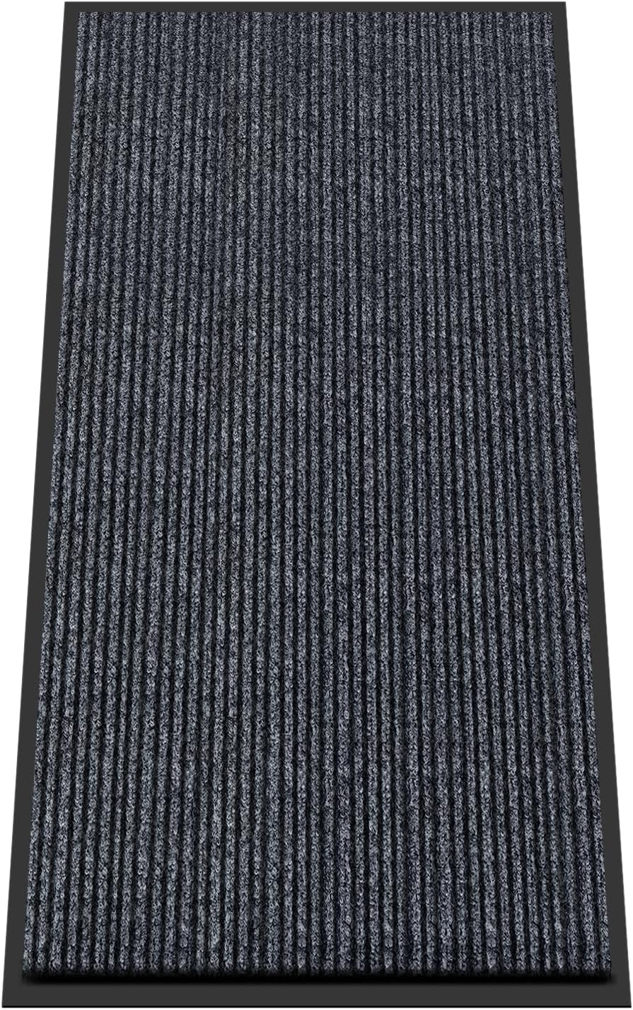 Kuyal Front Door Mat, 2'x4' Indoor Outdoor Entrance, Commercial Floor Inside Outside Entrance