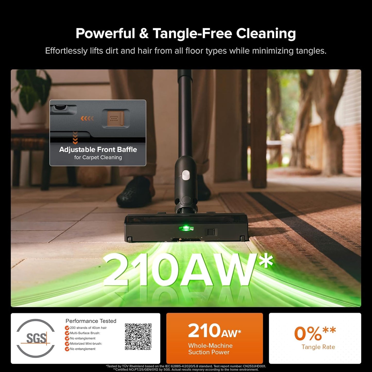 roborock H60 Hub Ultra Cordless Vacuum Cleaner with Auto-Empty Dock, Upgraded 210AW Suction Stick