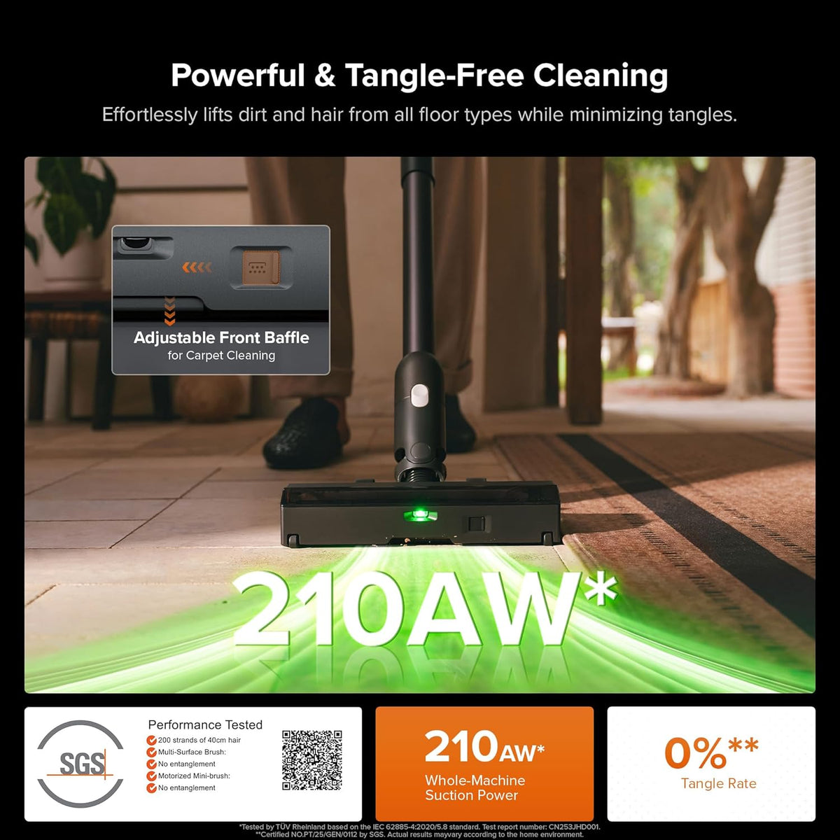 roborock H60 Hub Ultra Cordless Vacuum Cleaner with Auto-Empty Dock, Upgraded 210AW Suction Stick