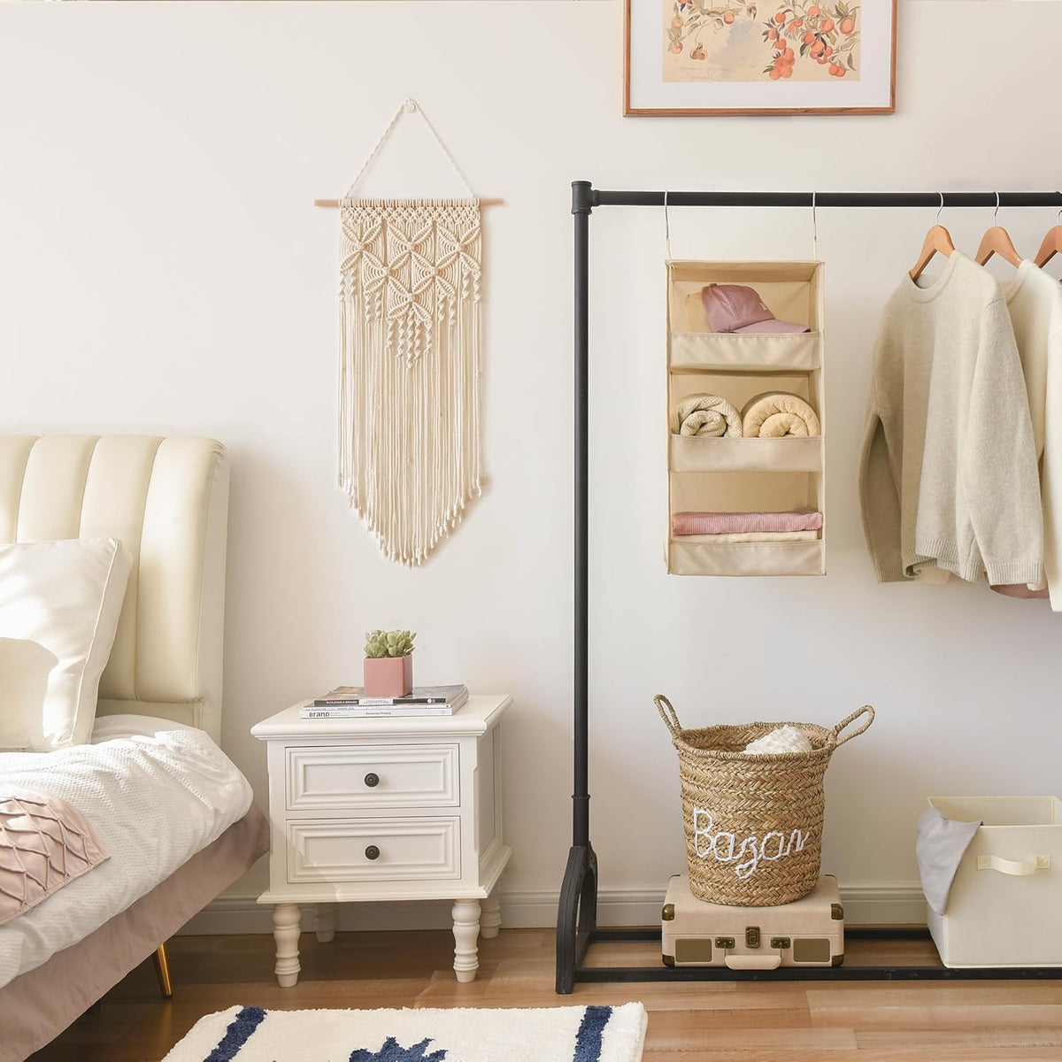 GRANNY SAYS 3-Shelf Hanging Closet Organizer, Closet Organizers and Storage, Closet Storage Hanging