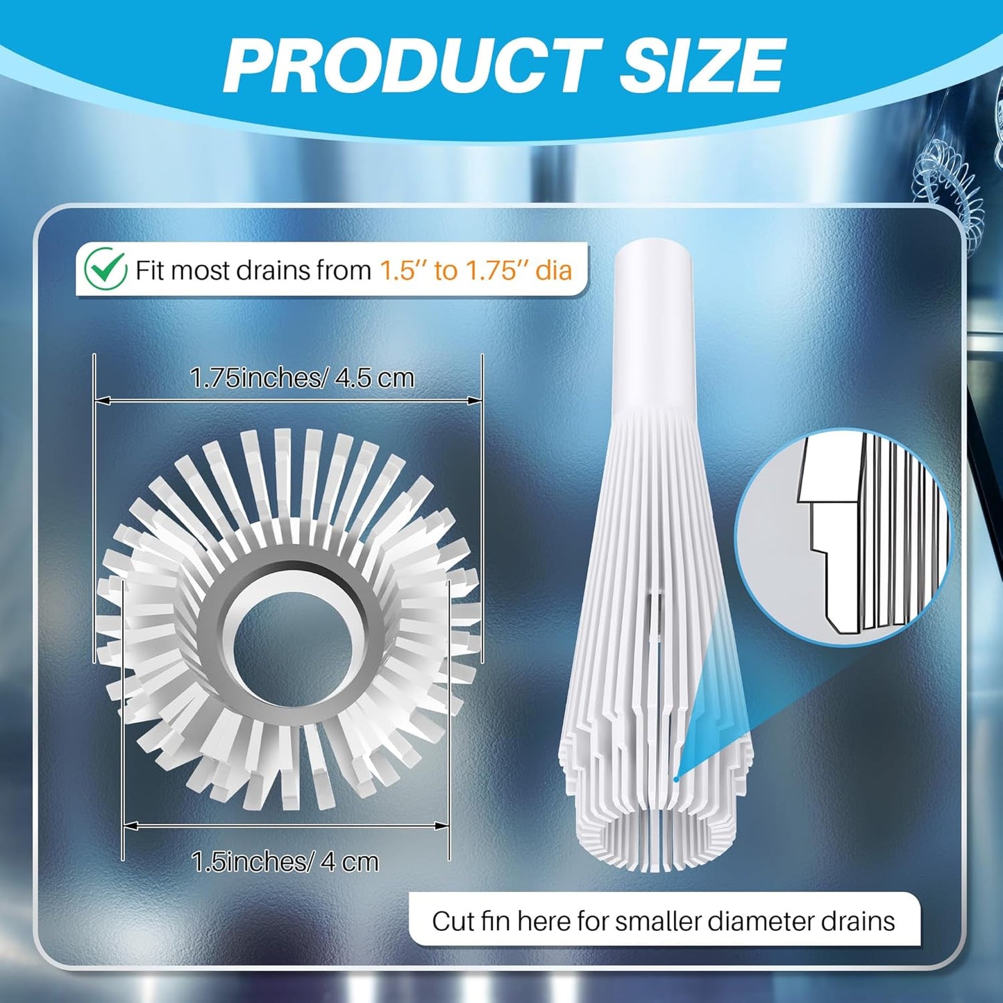 Feekoon 1 Pack Lint Trap for Washing Machine Utility Tub and Sink Drains, Laundry Lint Catcher with