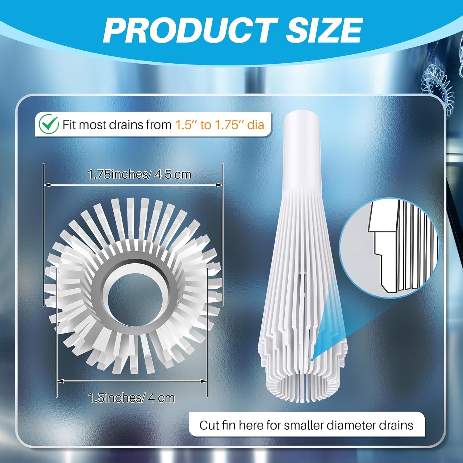 Feekoon 1 Pack Lint Trap for Washing Machine Utility Tub and Sink Drains, Laundry Lint Catcher with