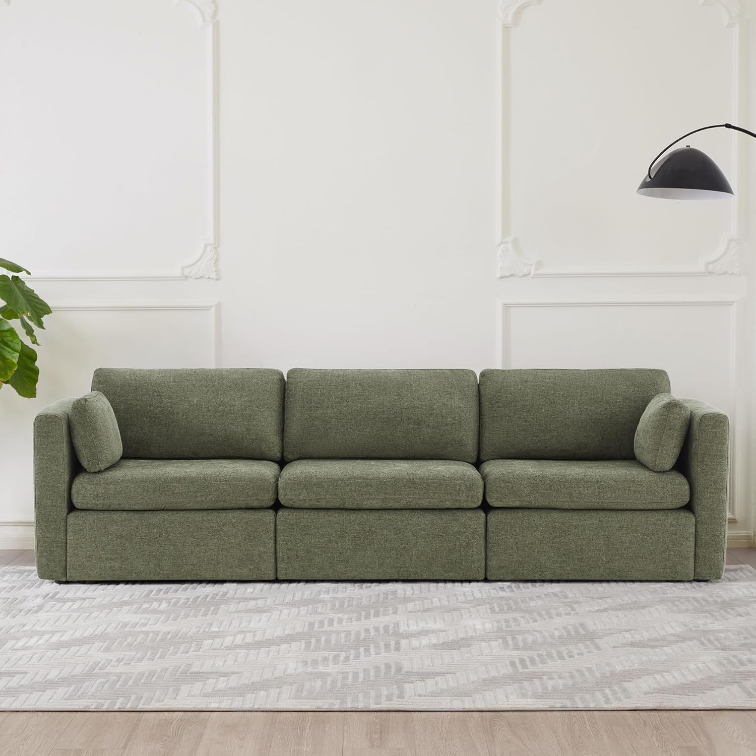 CHITA Oversized Modular Sectional Convertible Fabric Sofa Set, FSC Certified Extra Large Sectional