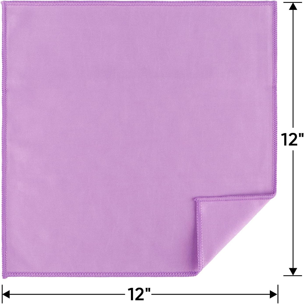 HOMEXCEL Microfiber Glass Cleaning Cloth 12 PK, Lint Free Streak Free, Reusable Cleaning Cloth for