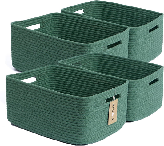 Large Storage Baskets for Organizing, Closet Shelf Baskets for Clothes Blanket Towels, Baby