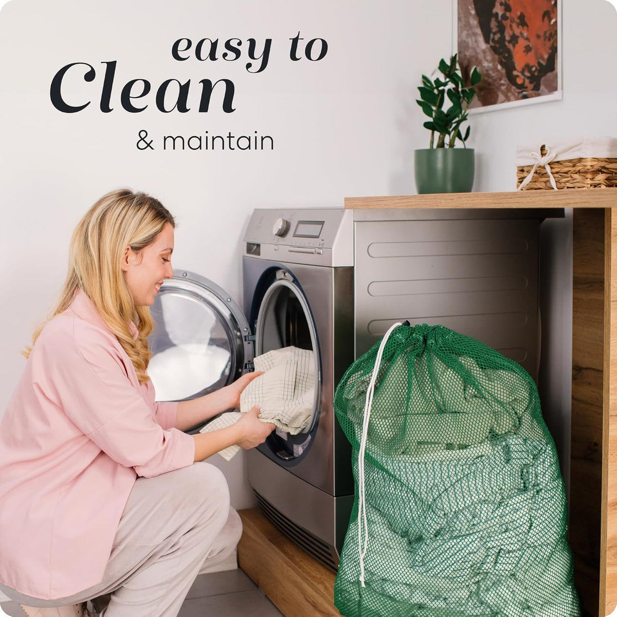 Handy Laundry Mesh XL Laundry Bags - Durable, Machine Washable with Secure Drawstring Closure