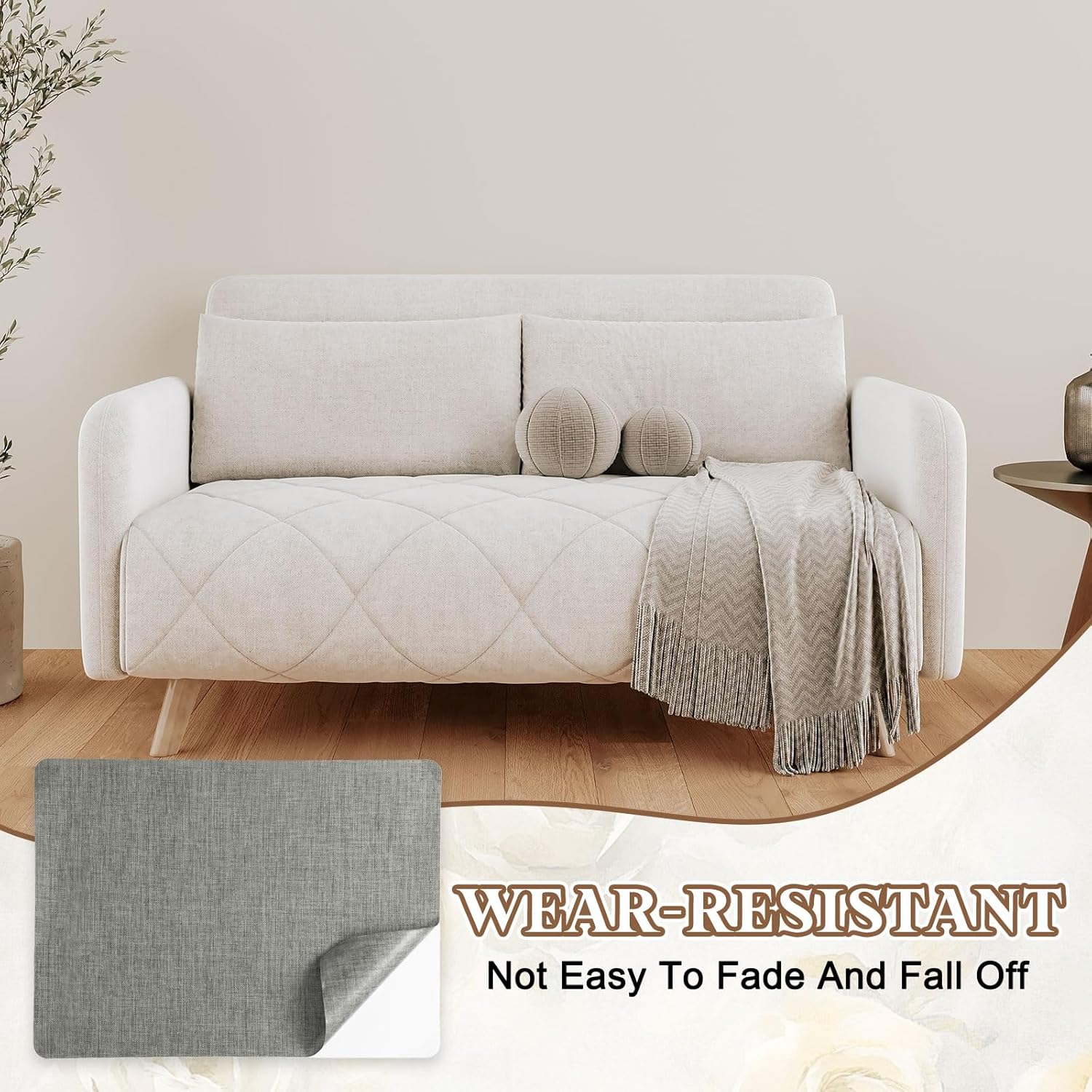 PATIKIL Linen Repair Patch, 8 x 11 Inch Self-Adhesive Linen Fabric Repair Patches for Sofa Couch