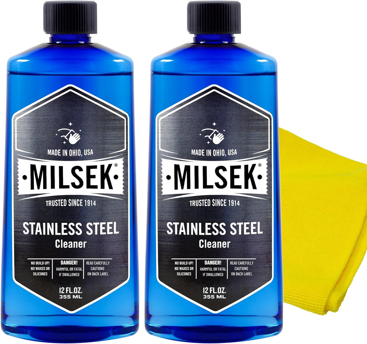 Milsek Stainless Steel Cleaner - Multipurpose Cleaning Supplies for Home and Kitchen Appliances