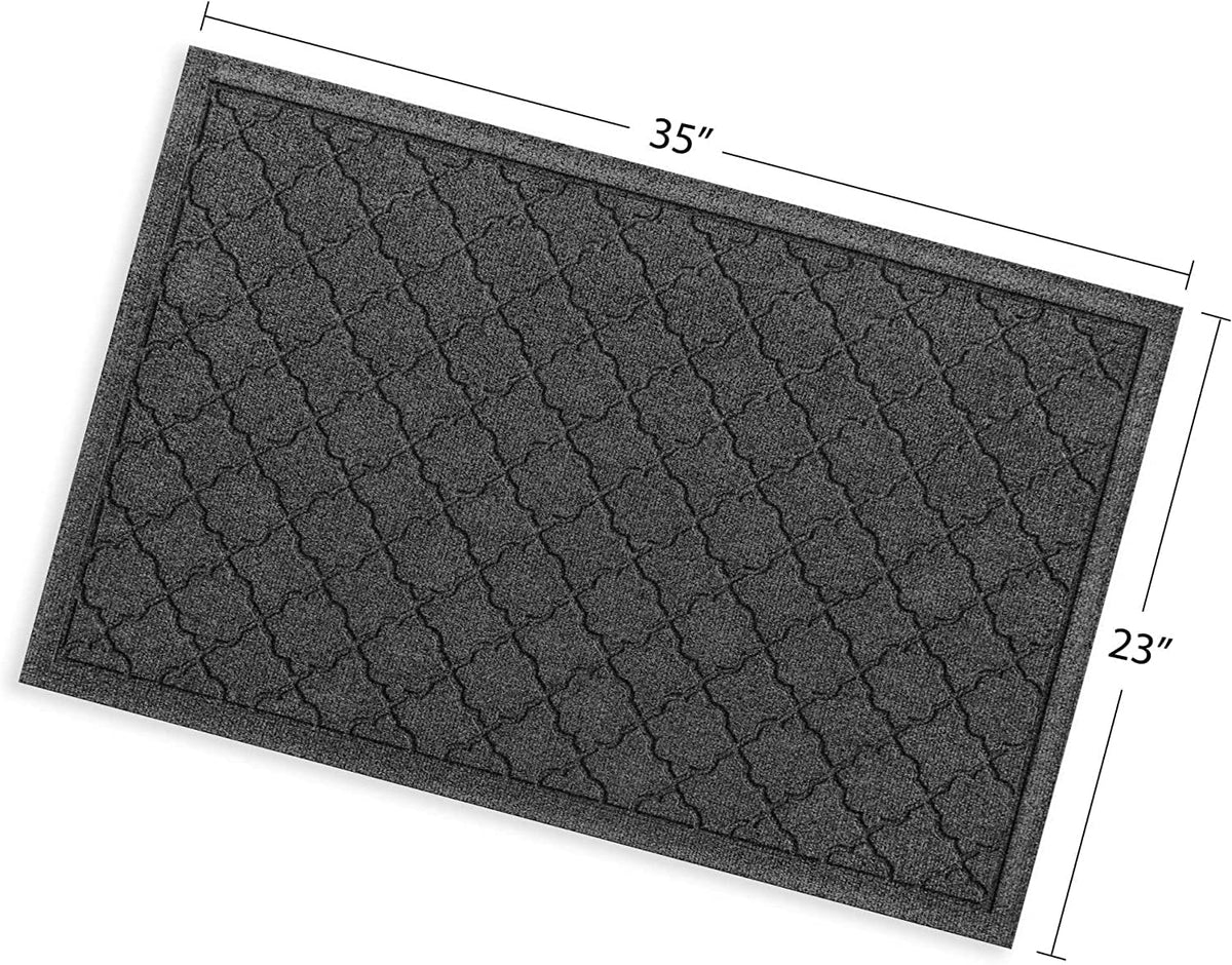 WaterHog Heavy Duty Doorway Mat, 2' x 3', Made in USA, Durable & Skid-Resistant Entryway Mat