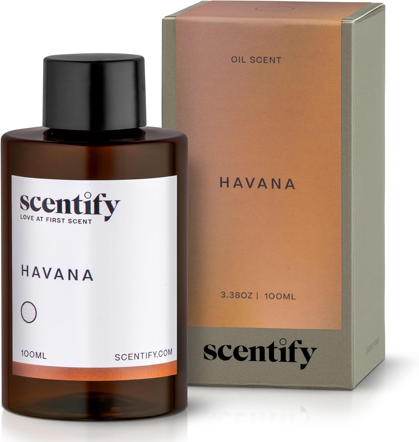 Scentify Havana Aroma Oil Refill Scent for Oil Diffusers - Oak Moss, Rum, Paprika, Mahogany Scents