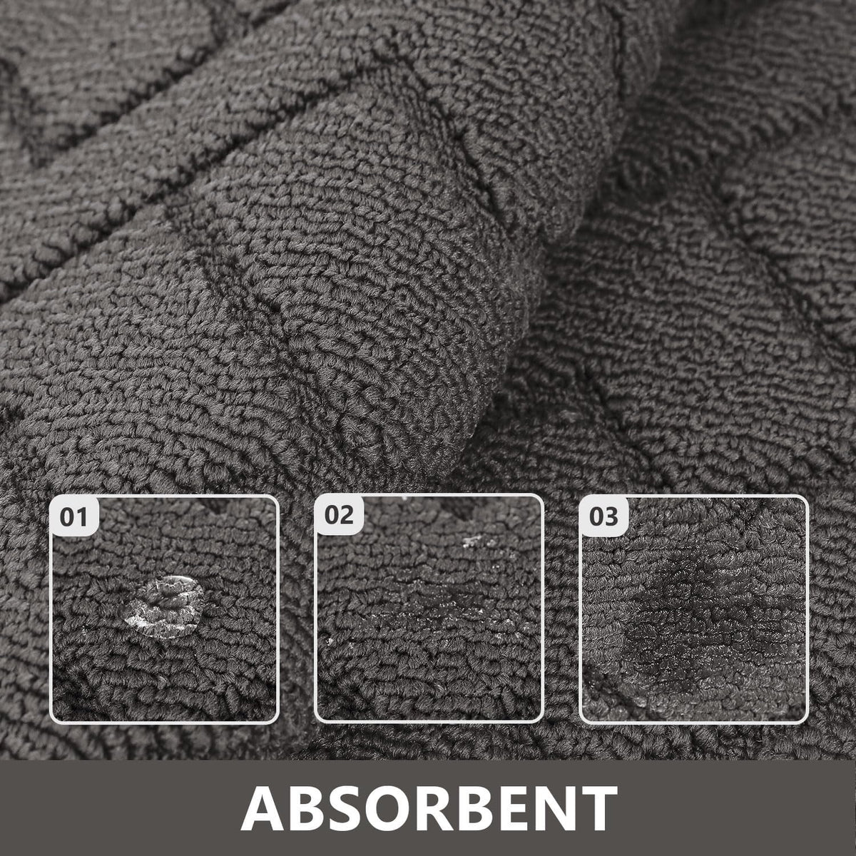 hicorfe Indoor Doormat,Front Back Door Mat Rubber Backing Non Slip Door Mats 20"x59" Absorbent