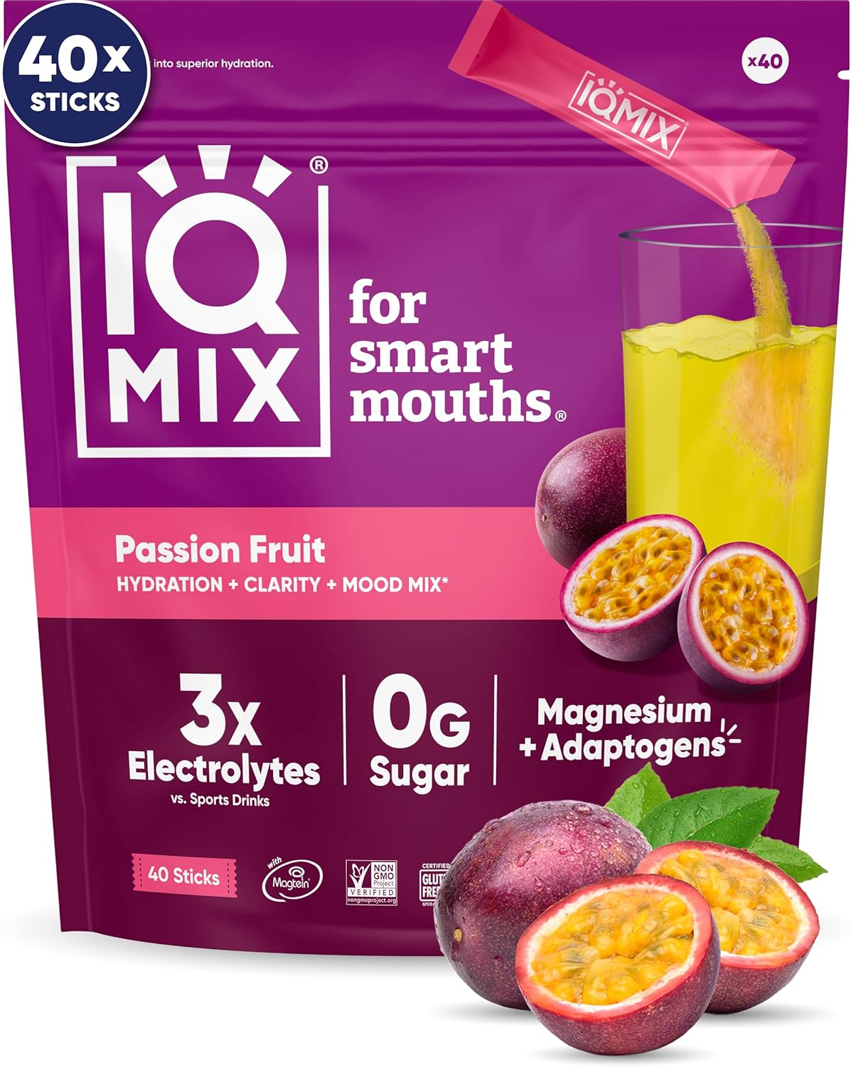 IQMIX Hydration Electrolyte Powder – 4-in-1 Formula for Hydration, Mental Clarity, Mood and