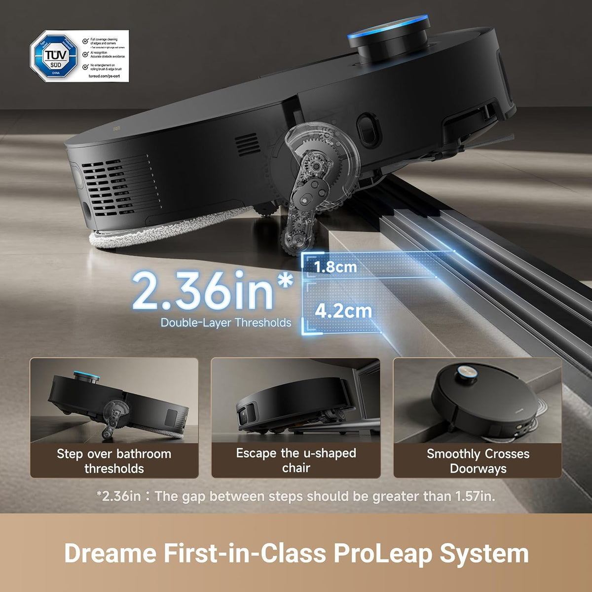 DREAME X50 Ultra Robot Vacuum and Mop with Auto-Empty and Mop Self-Cleaning, 20,000Pa Suction