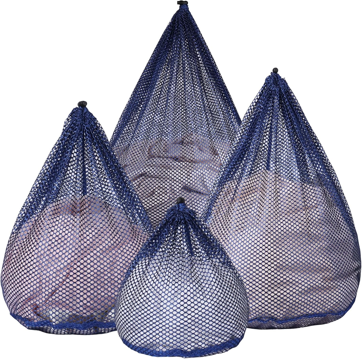 4Pcs Mesh Laundry Bags Washing Machine Mesh Wash Bags for Clothes,Underwear,Lingerie, Bed Linen