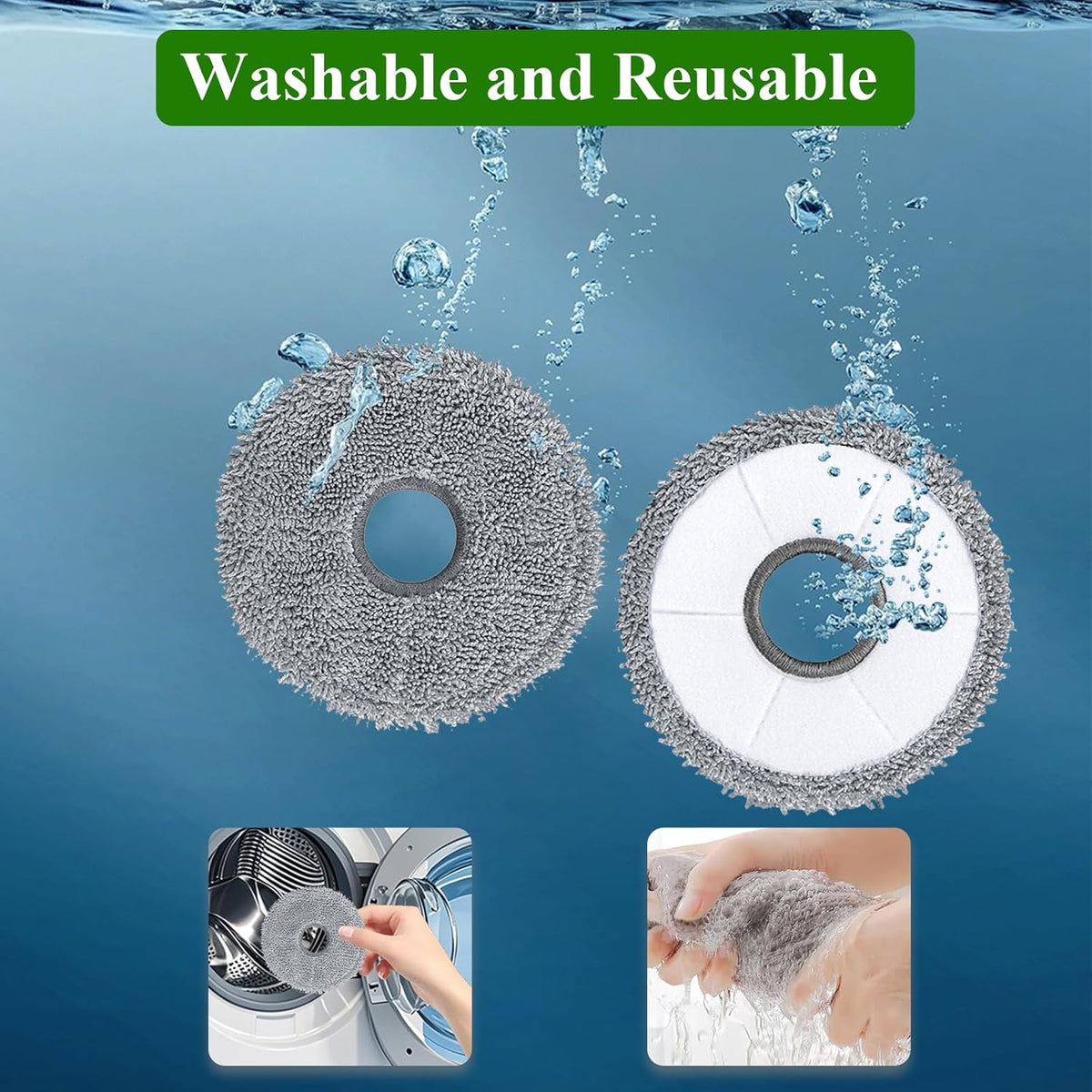 10 Pack Mop Pads for Dreame X40 Ultra/X40 Master/L40 Ultra/L10s Plus/L10s Pro Gen 2/L30 Ultra/X30
