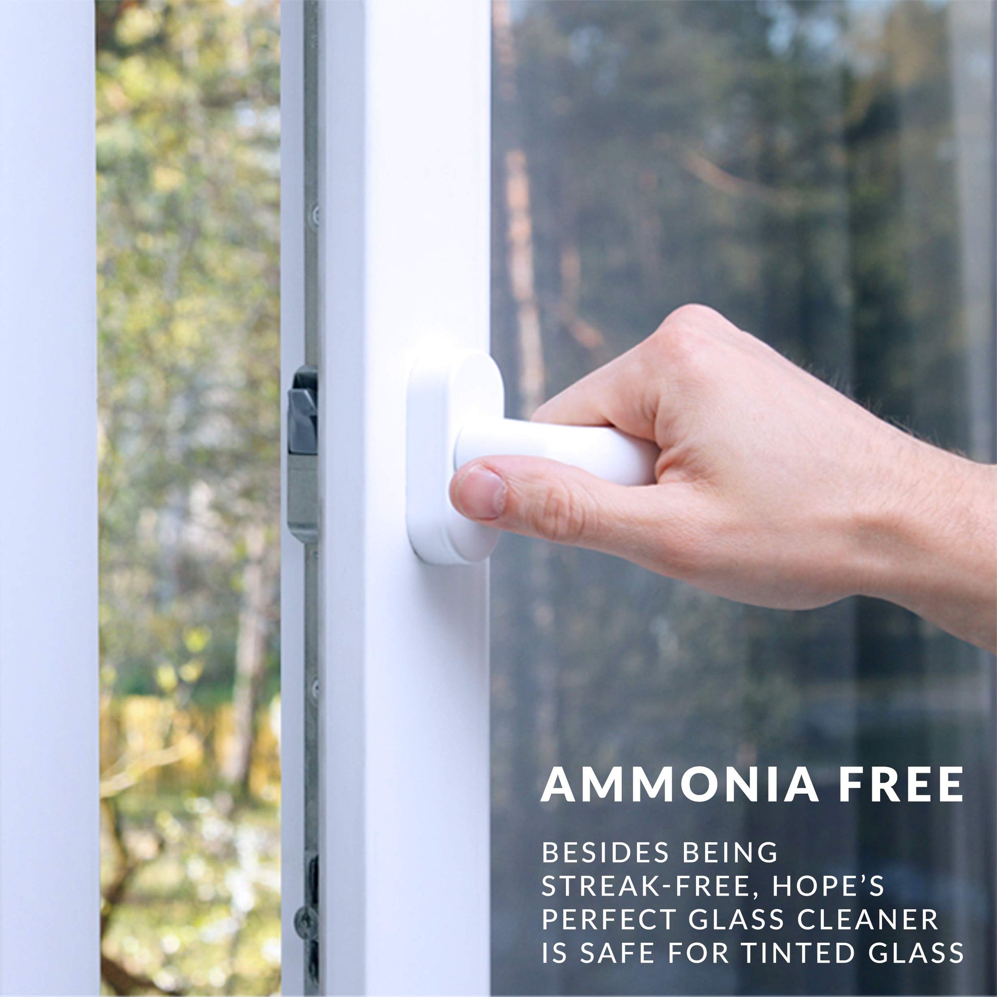 HOPE'S Perfect Glass Cleaner Spray Refill, Streak-Free, Ammonia-Free Window, Mirror, Screen, Tinted