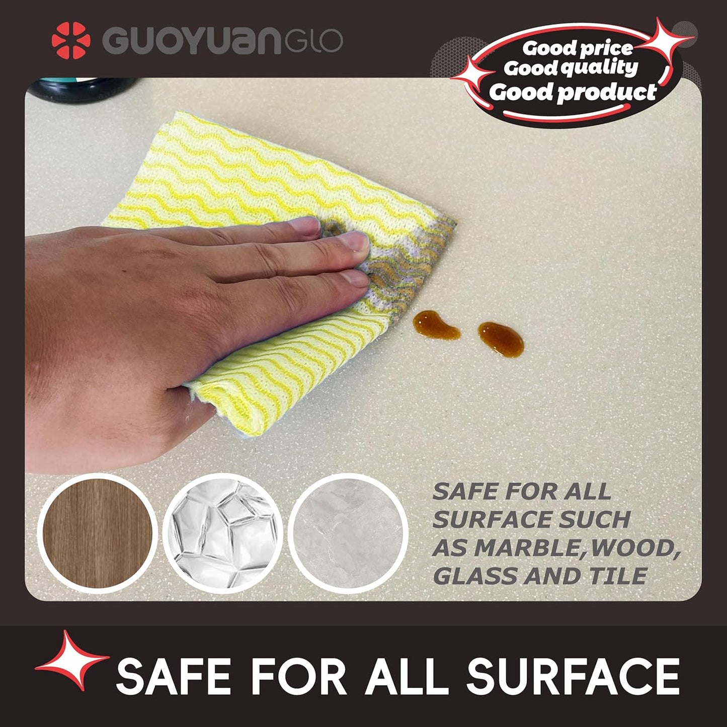 Disposable Dish Cloths Disposable Cleaning Towels Heavy Duty Reusable Cleaning Cloths Dish Rags for