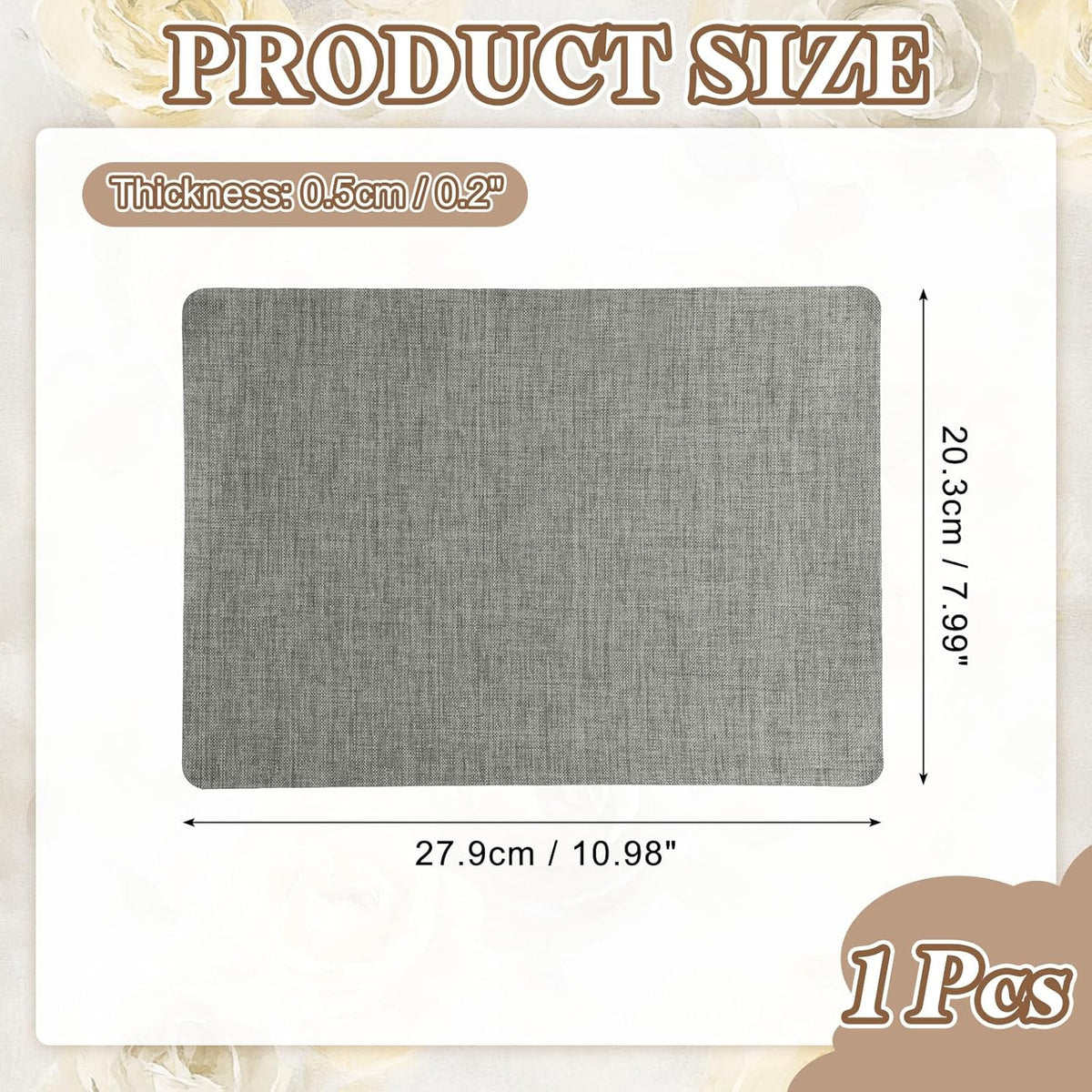 PATIKIL Linen Repair Patch, 8 x 11 Inch Self-Adhesive Linen Fabric Repair Patches for Sofa Couch