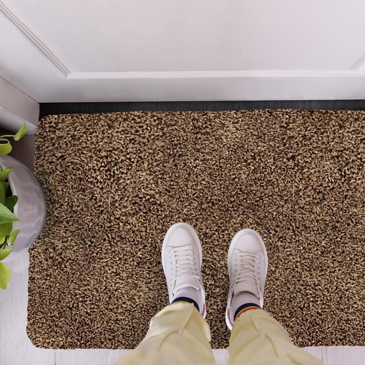 Premium Microfiber Indoor Door Mat – 20"x30" Washable Entry Mat, Non-Slip, Waterproof Backing