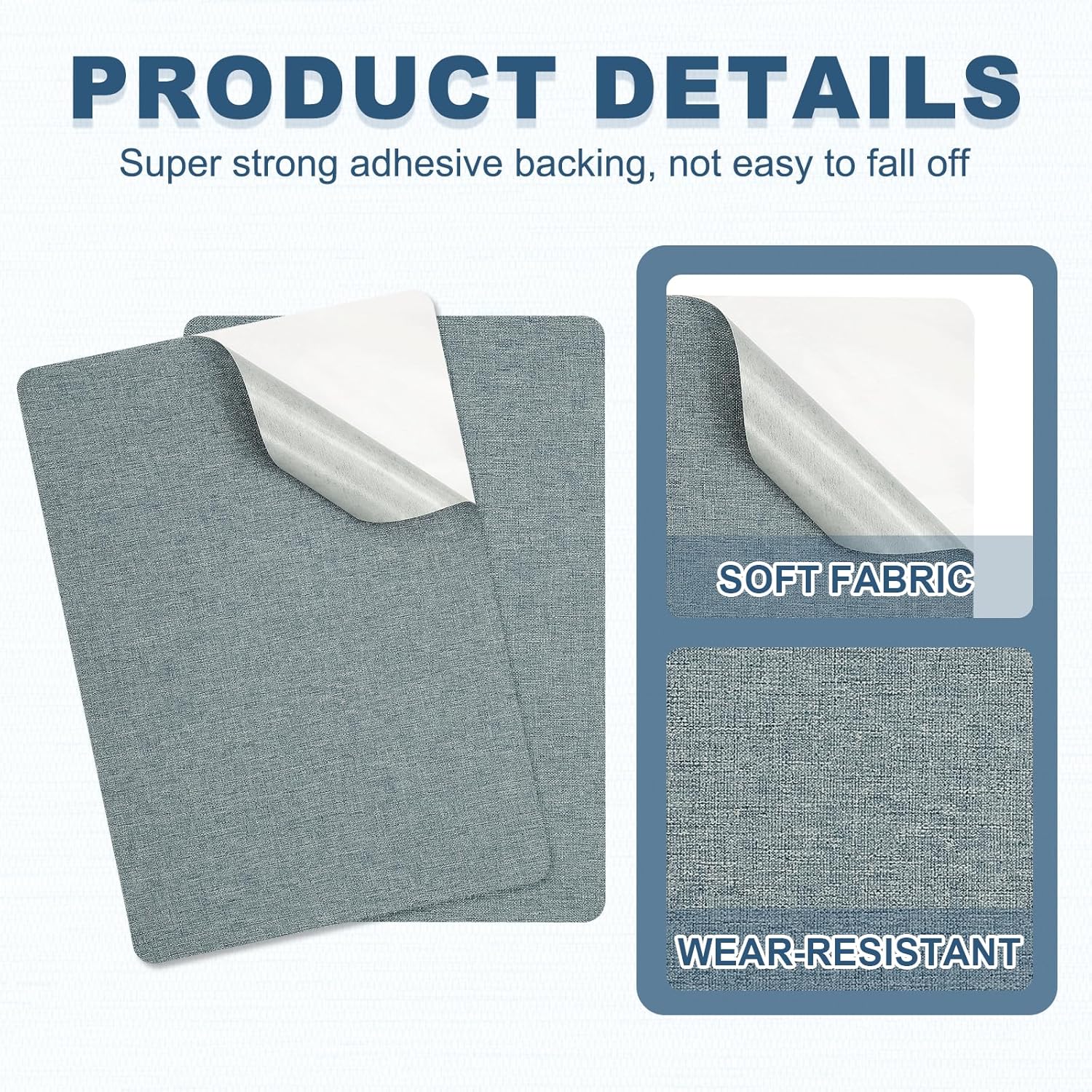 PATIKIL 8x11 Inch Linen Repair Patches, 2Pcs Self-Adhesive Fabric Patch for Sofas Tote Bags