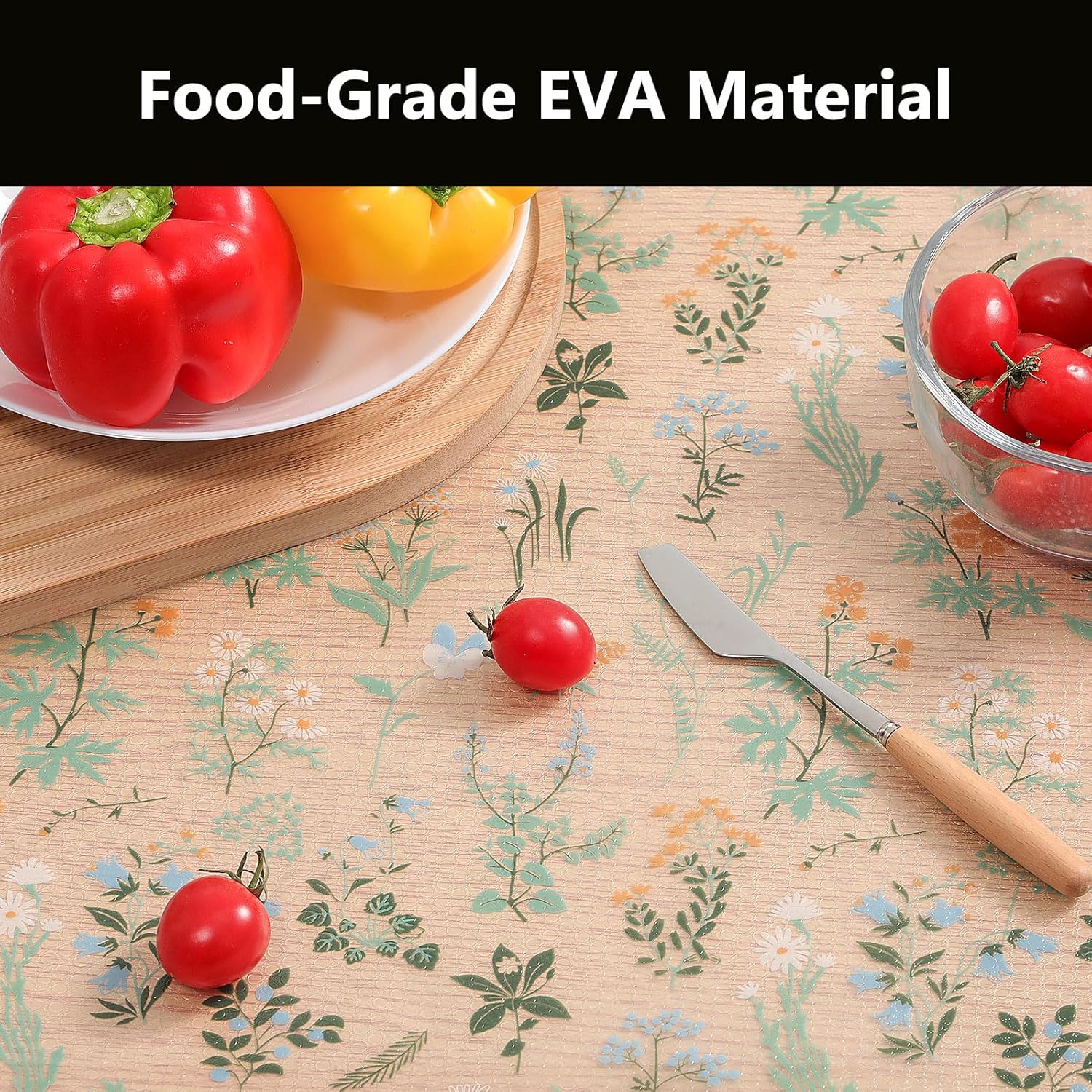INNOLITES Shelf Liners for Kitchen Cabinets – Drawer Liner Waterproof & Oil-Proof, Non-Adhesive EVA