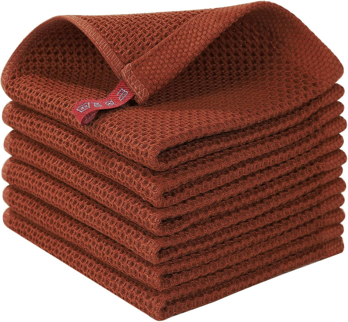 Homaxy 100% Cotton Waffle Weave Kitchen Dish Cloths, Ultra Soft Absorbent Quick Drying Dish Towels