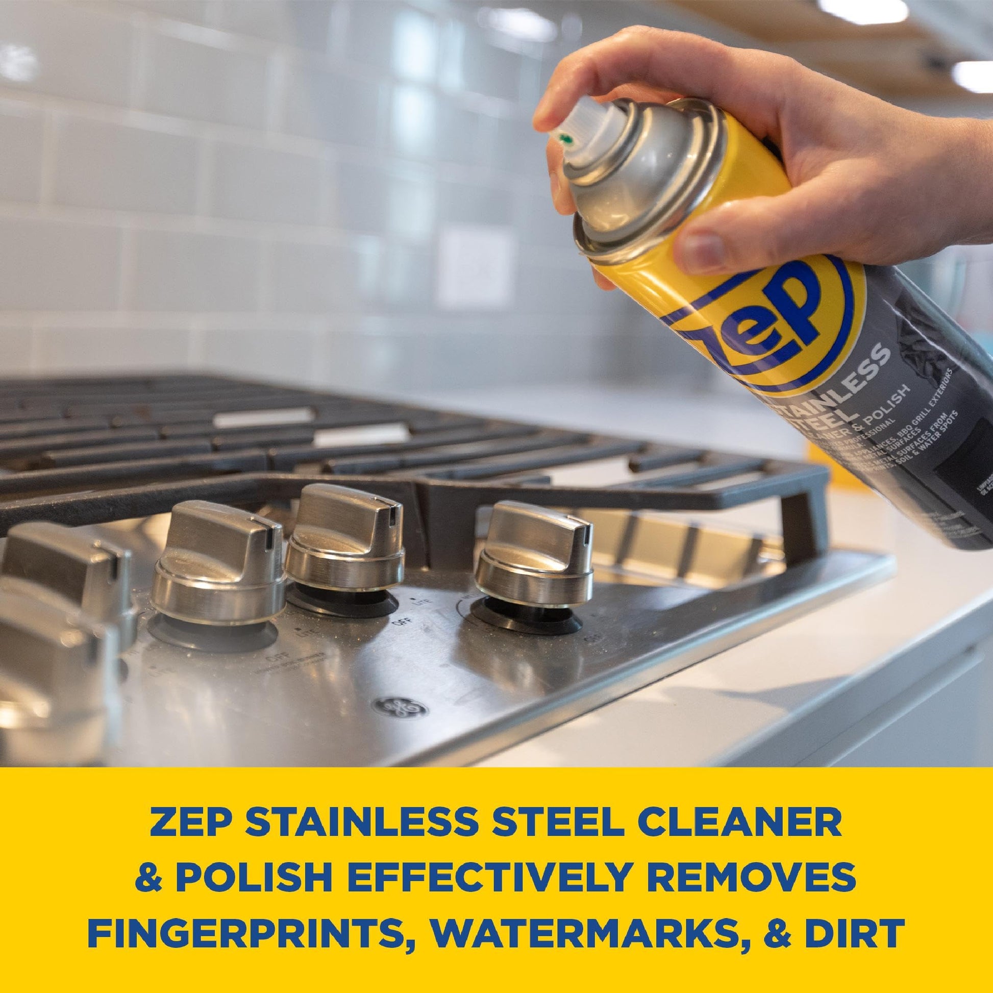 Zep Stainless Steel Cleaner and Polish 14 ounces - ZUSSTL14 - Protects Metal Surfaces from