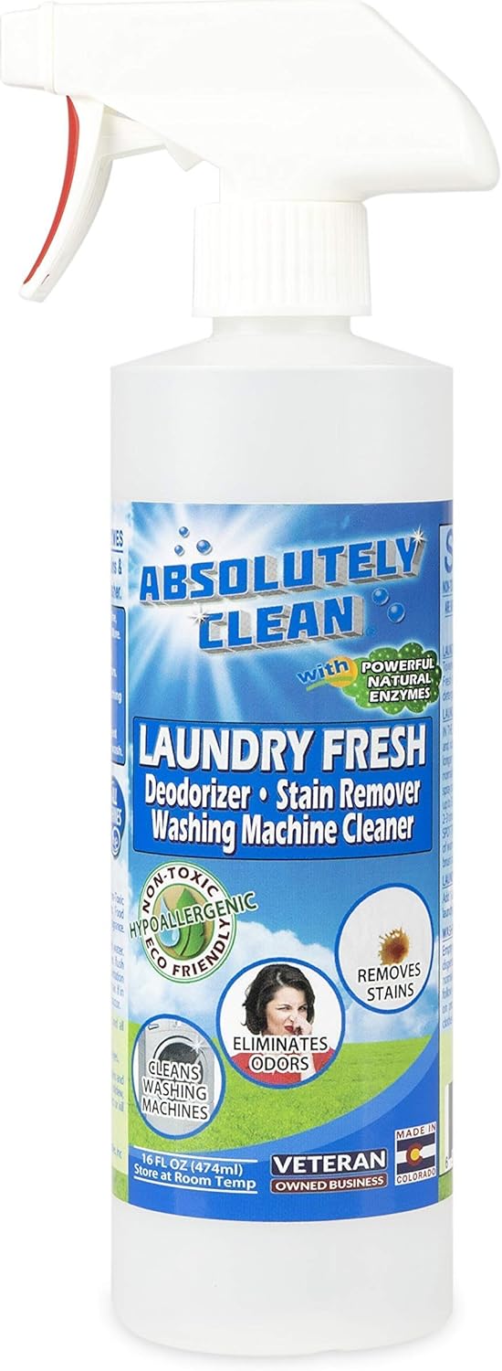 Absolutely Clean Amazing Laundry detergent liquid Stain and Odor Remover, Naturally Based Formula