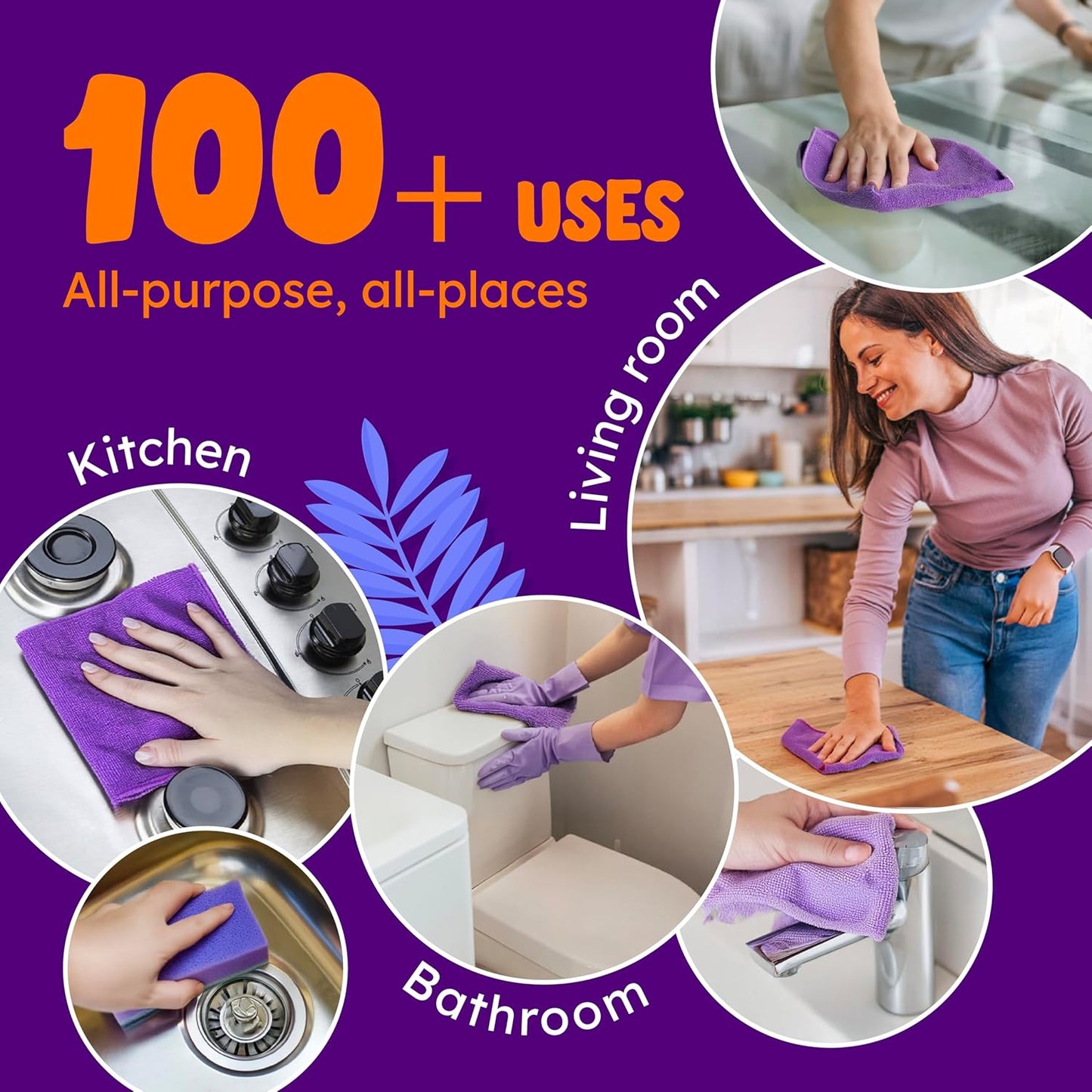 Originally Yellow Lavender Vinegar All Purpose Cleaning Spray | Distilled Cleaning Vinegar For